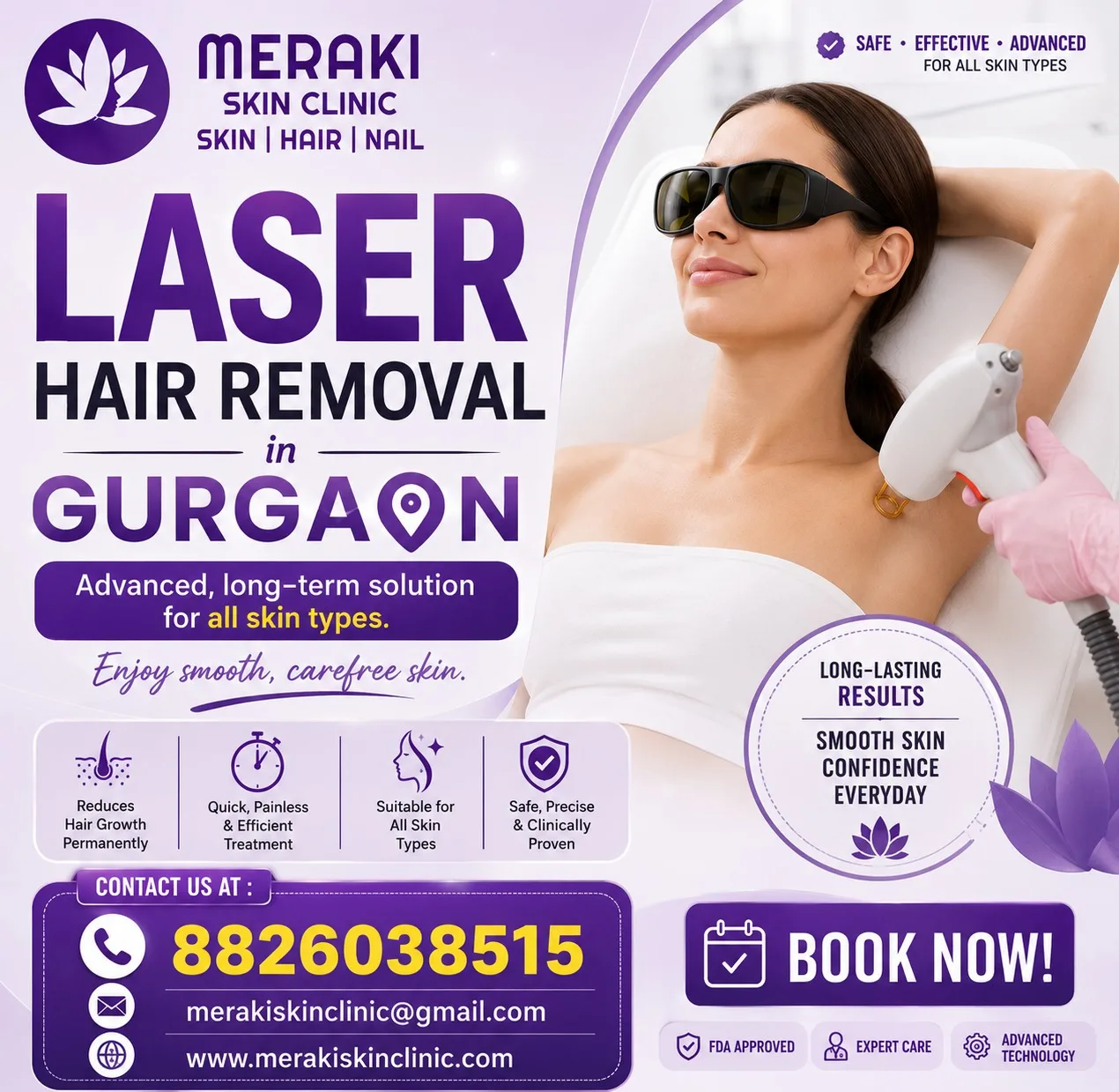 Laser Hair Removal in Gurgaon | Meraki Skin Clinic
