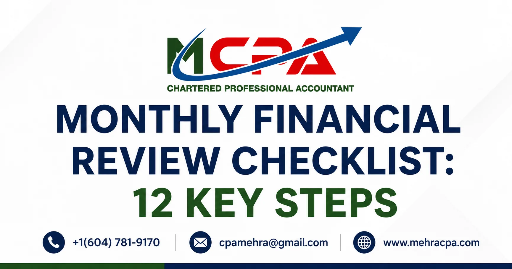 Monthly Financial Review Checklist: 12 Key Steps