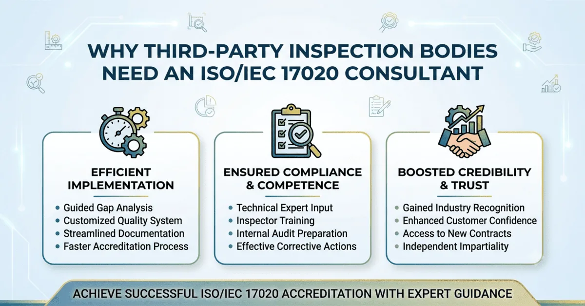 Why Third-Party Inspection Bodies Need an ISO/IEC 17020 Consultant