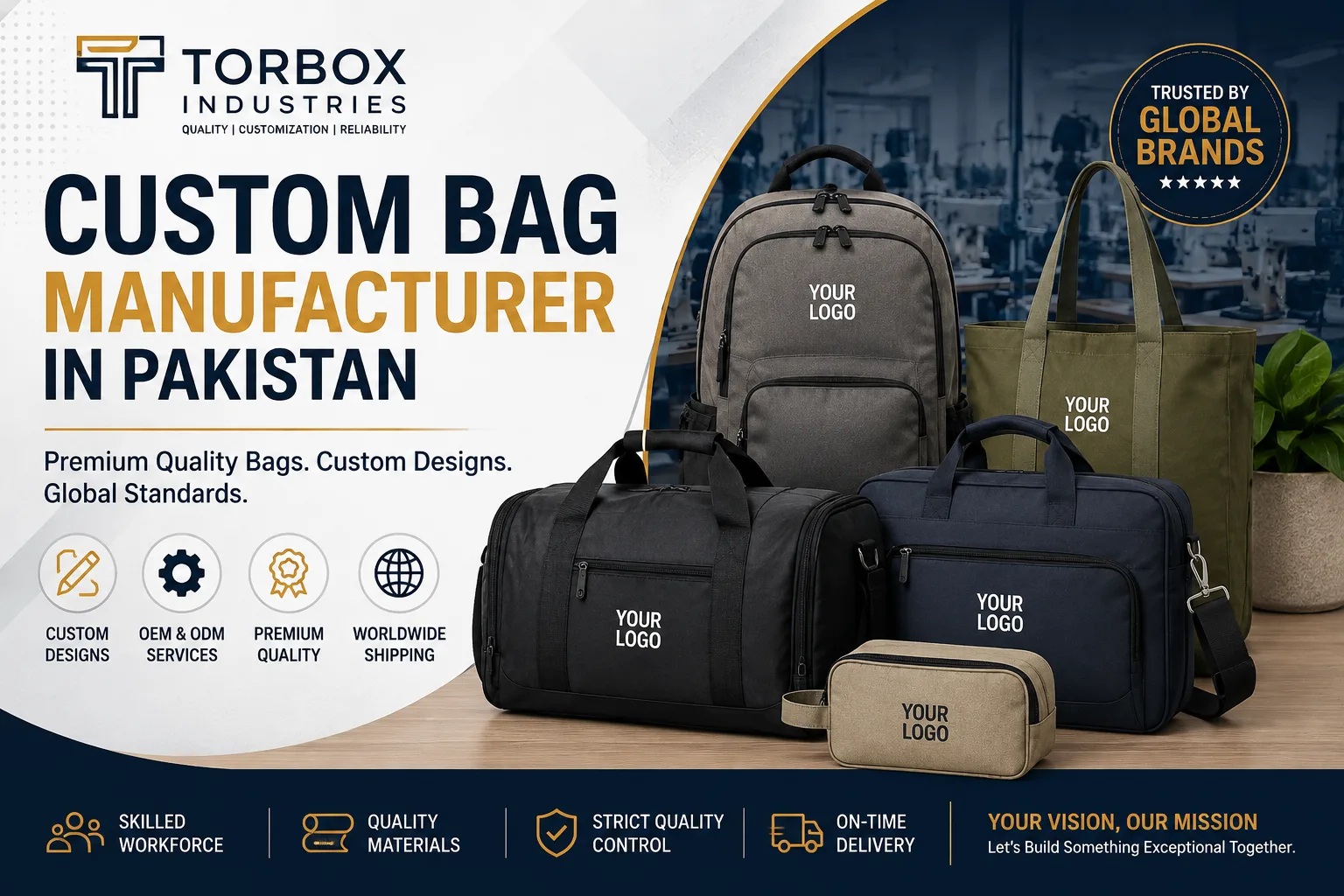 Custom Bag Manufacturer in Pakistan – Why Global Brands Choose Torbox Industries