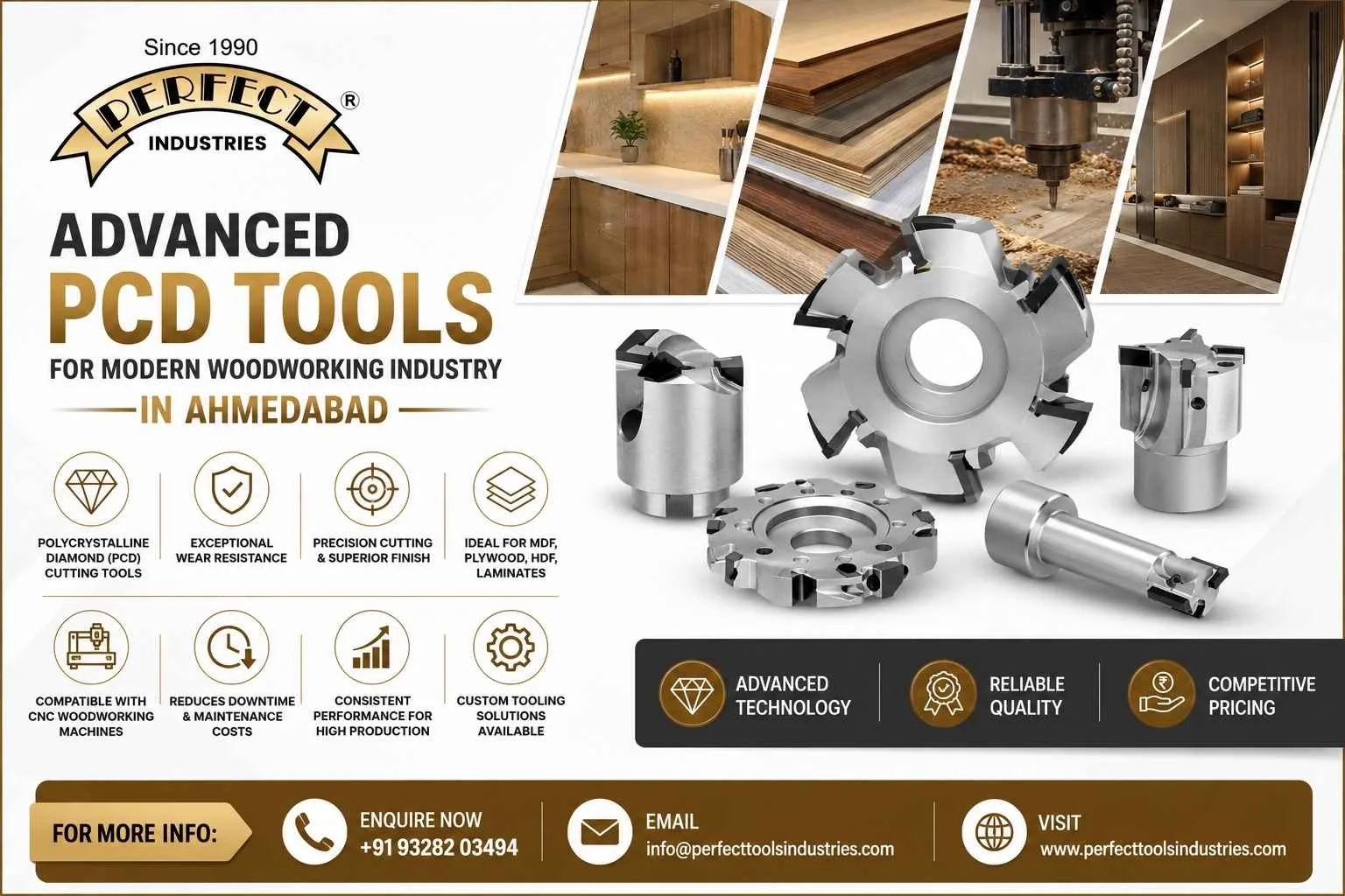 PCD Tools Manufacturer in Ahmedabad for Modern Woodworking Industry
