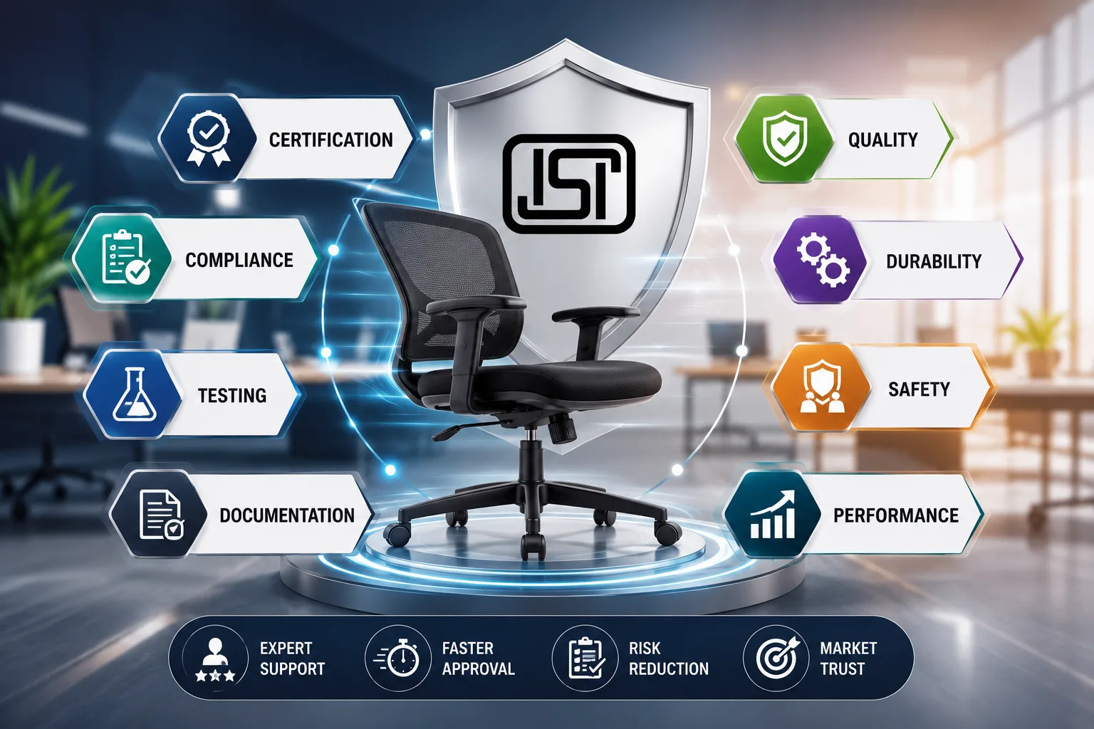 ISI Certification for Furniture Work Chairs | IS 17631:2022 Guide