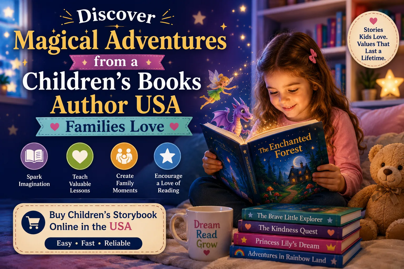 Buy Children’s Storybooks Online in the USA: Discover Magical Adventures from a Children’s Books Author USA Families Love
