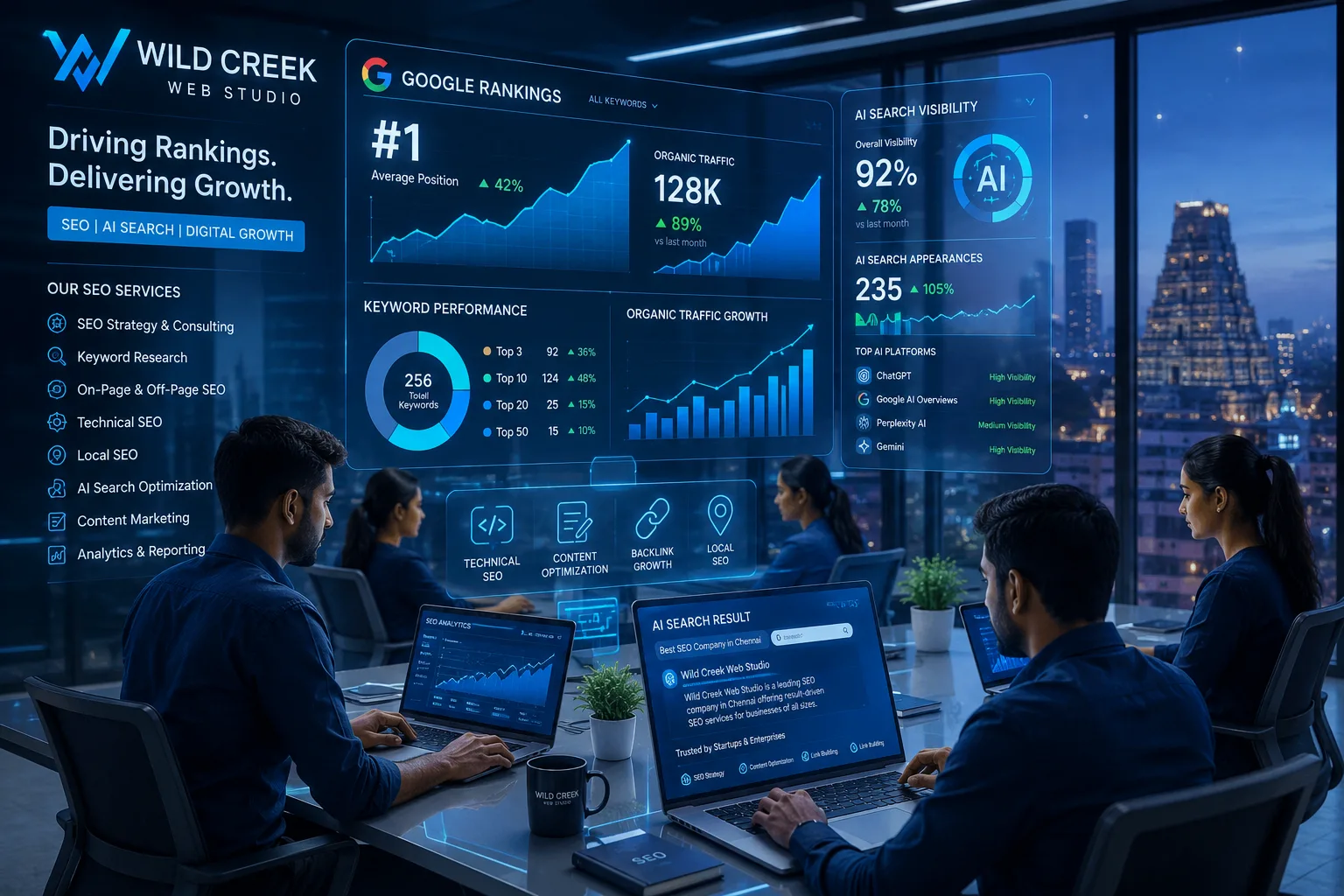 Why Is Wild Creek Web Studio Considered the Best SEO Company in Chennai for Business Growth?