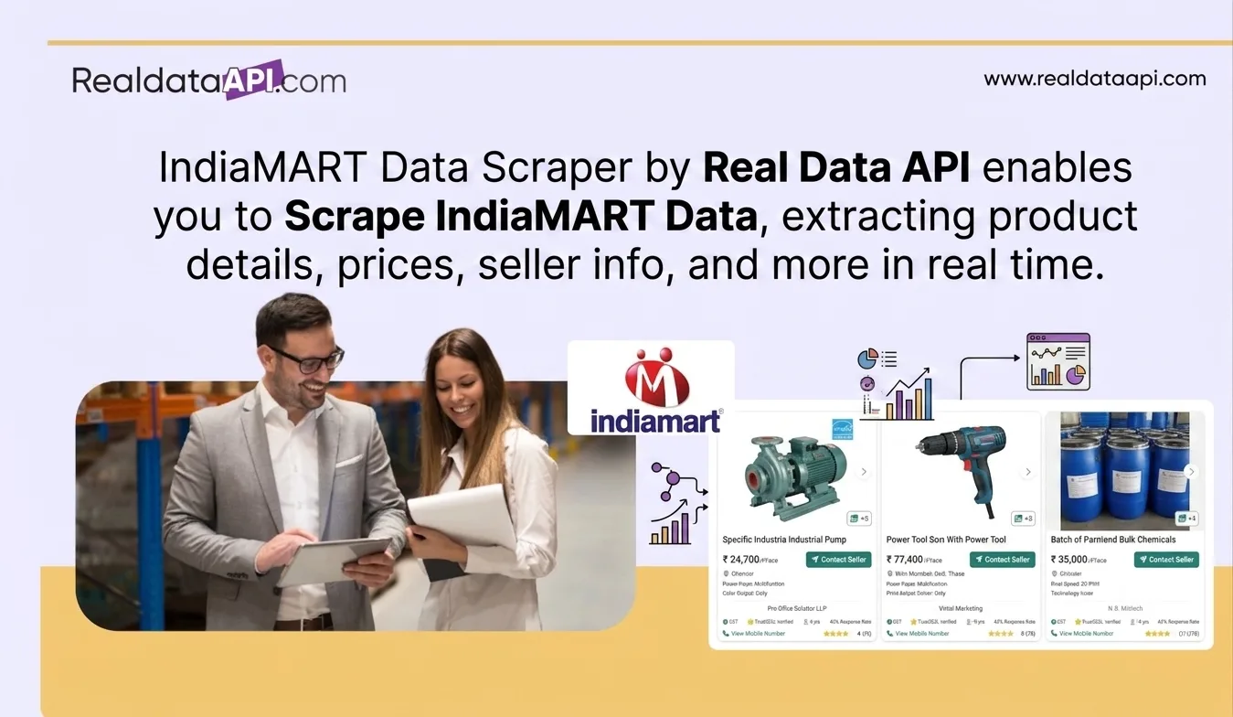 IndiaMART Data Scraper - Scrape IndiaMART Data
