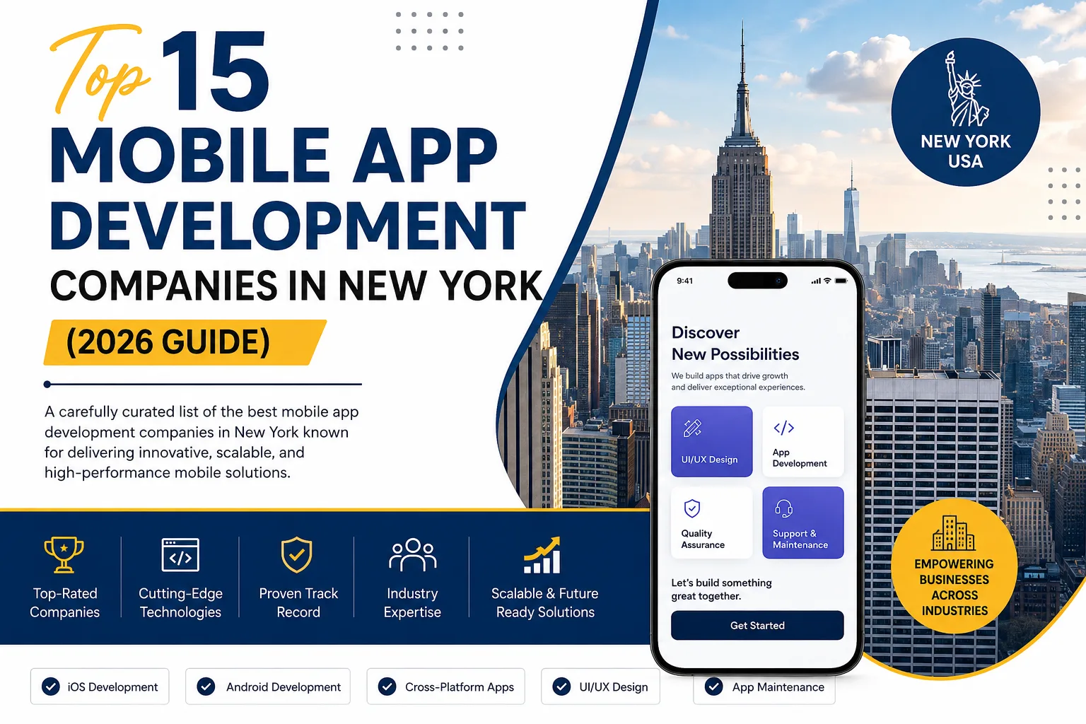 Top 15 Mobile App Development Companies in New York (2026 Guide)