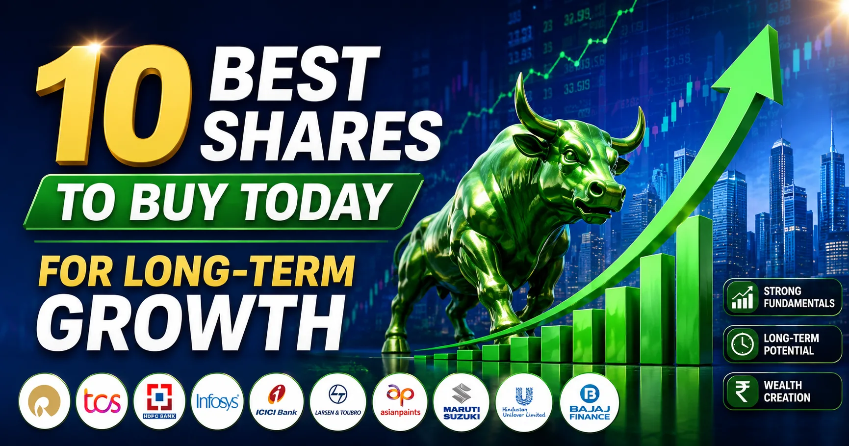 10 Best Shares to Buy Today for Long-Term Growth