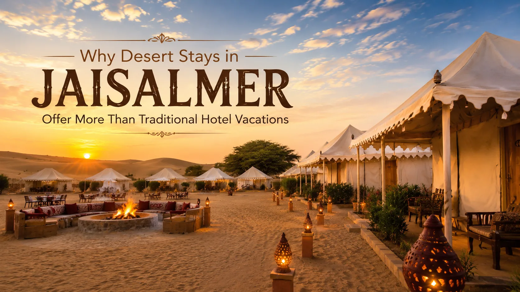 Why Desert Stays in Jaisalmer Offer More Than Traditional Hotel Vacations