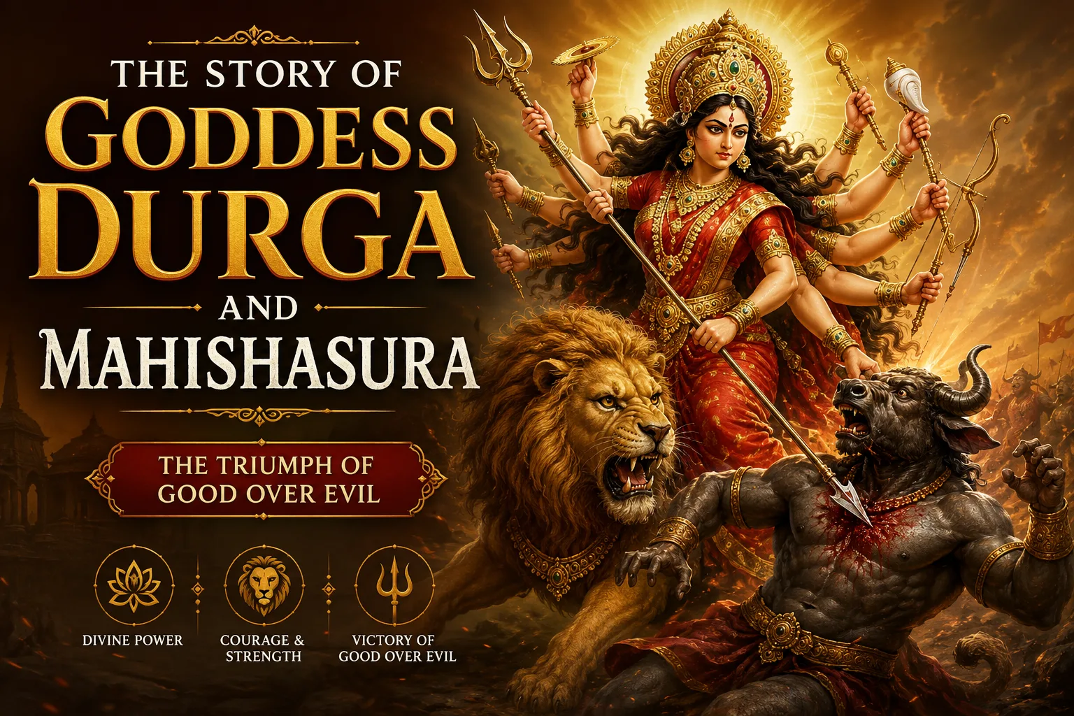 The Story of Goddess Durga and Mahishasura: The Triumph of Good Over Evil