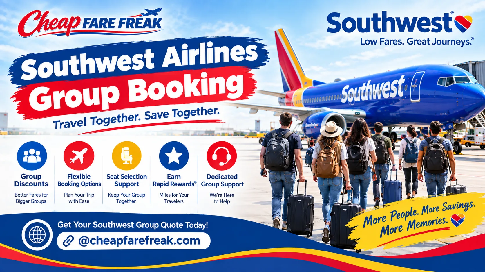 Southwest Airlines Group Booking 2026 - The Complete Guide to Southwest Airlines Group Travel, and Everything Group Organizers Must Know Before Booking a Group Flight on Southwest Airline