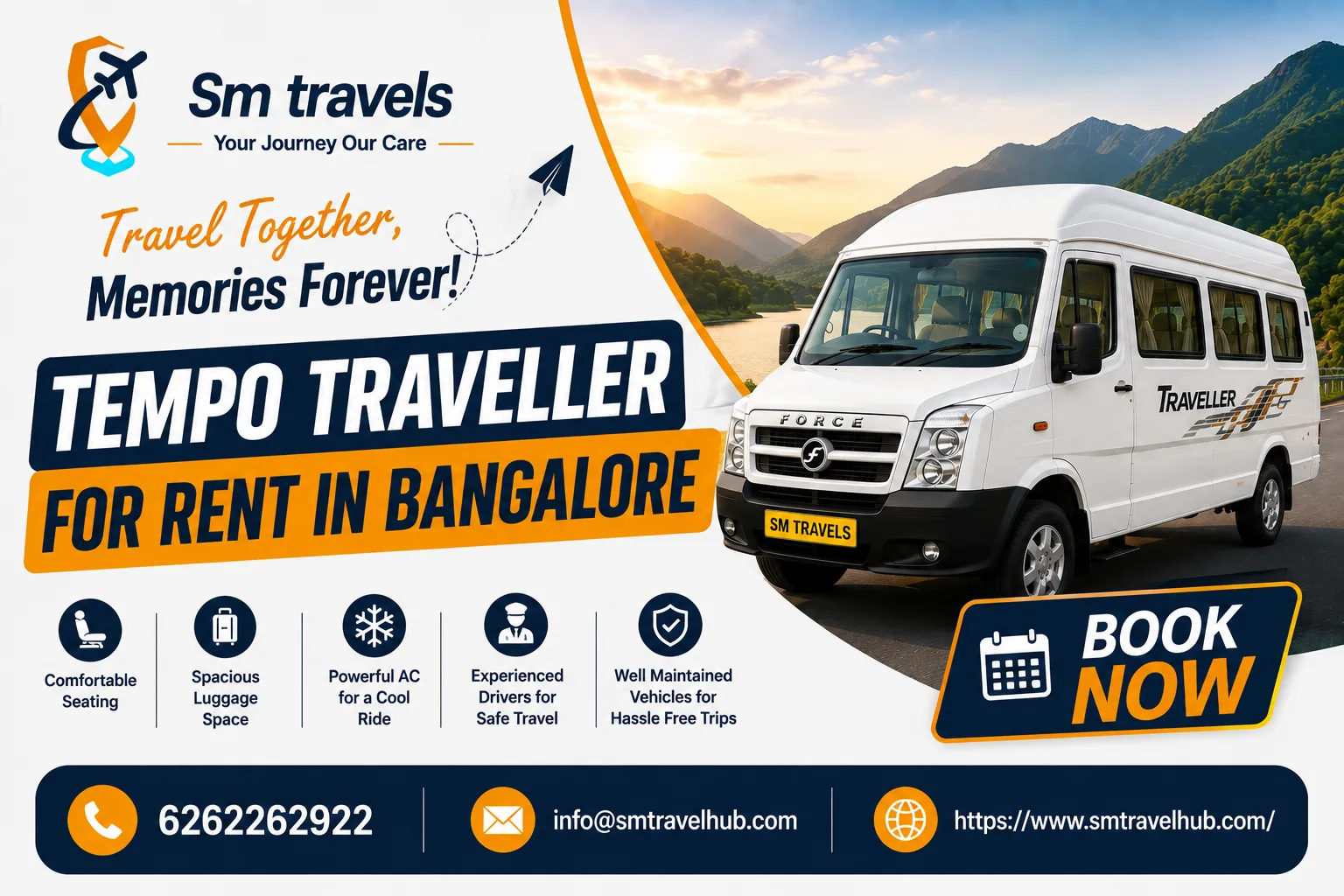 Choosing the Right Tempo Traveller for Family and Group Trips in Bangalore