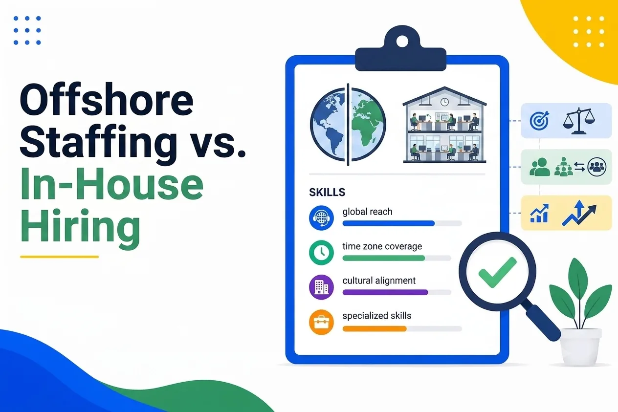 Offshore Staffing vs. In-House Hiring: Which Is the Better Choice for Growing Businesses?