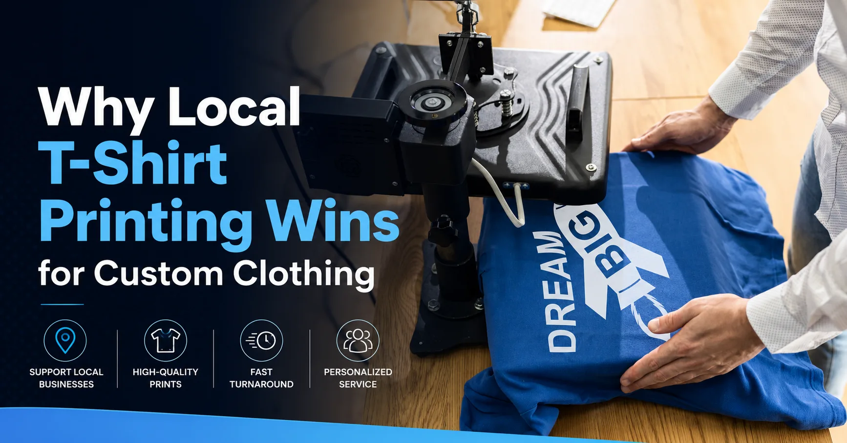 Why Local T-Shirt Printing Wins for Custom Clothing