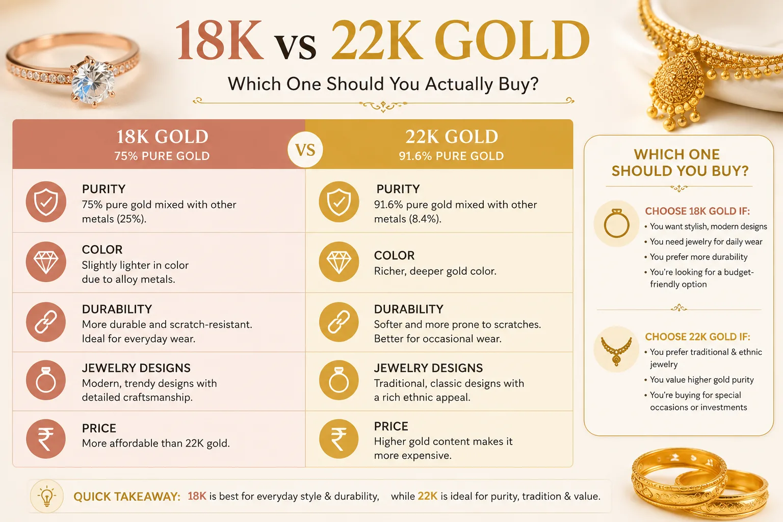 18K vs 22K Gold: Which One Should You Actually Buy?