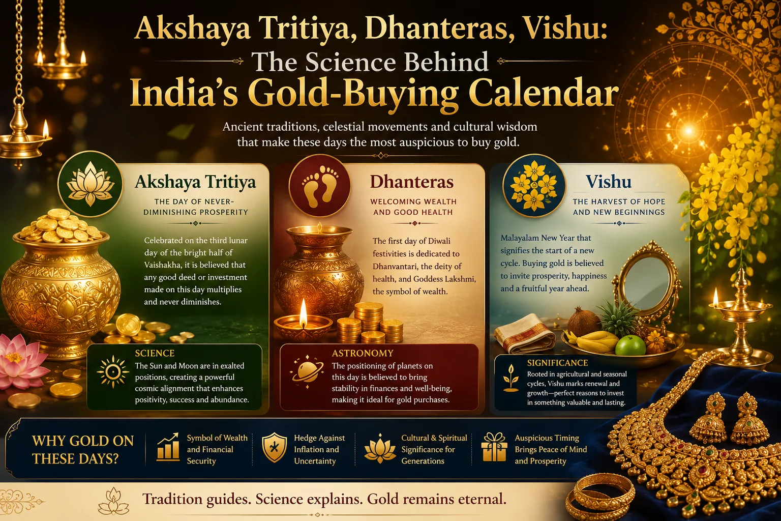 Akshaya Tritiya, Dhanteras, Vishu: The Science Behind India's Gold-Buying Calendar