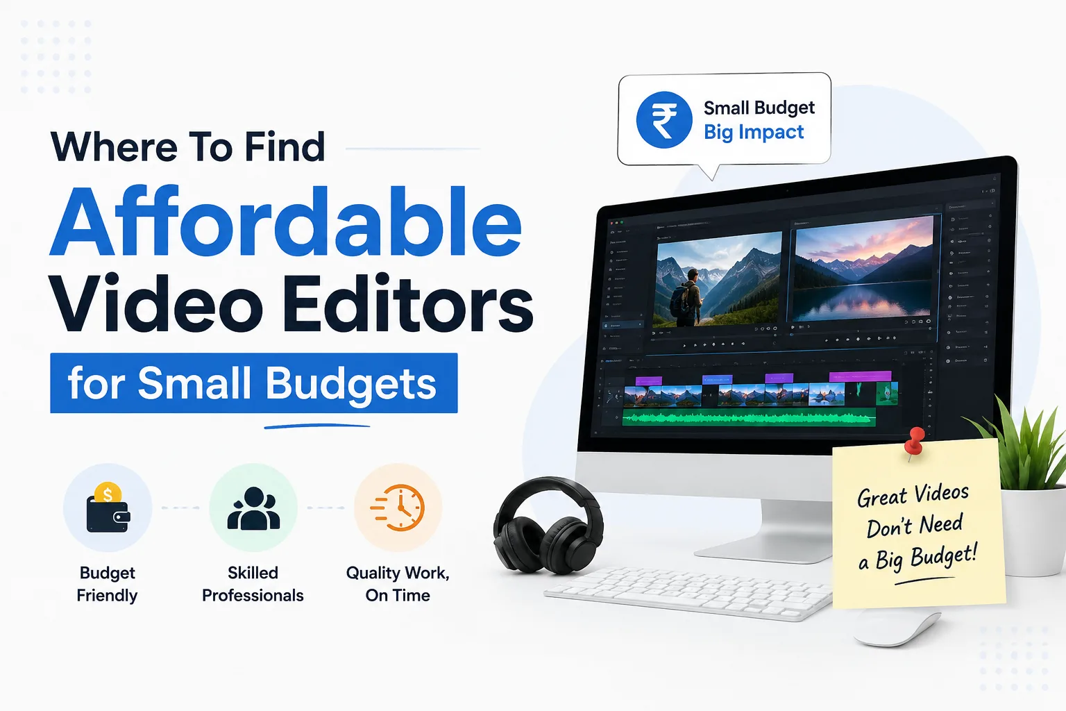 Where To Find Affordable Video Editors for Small Budgets