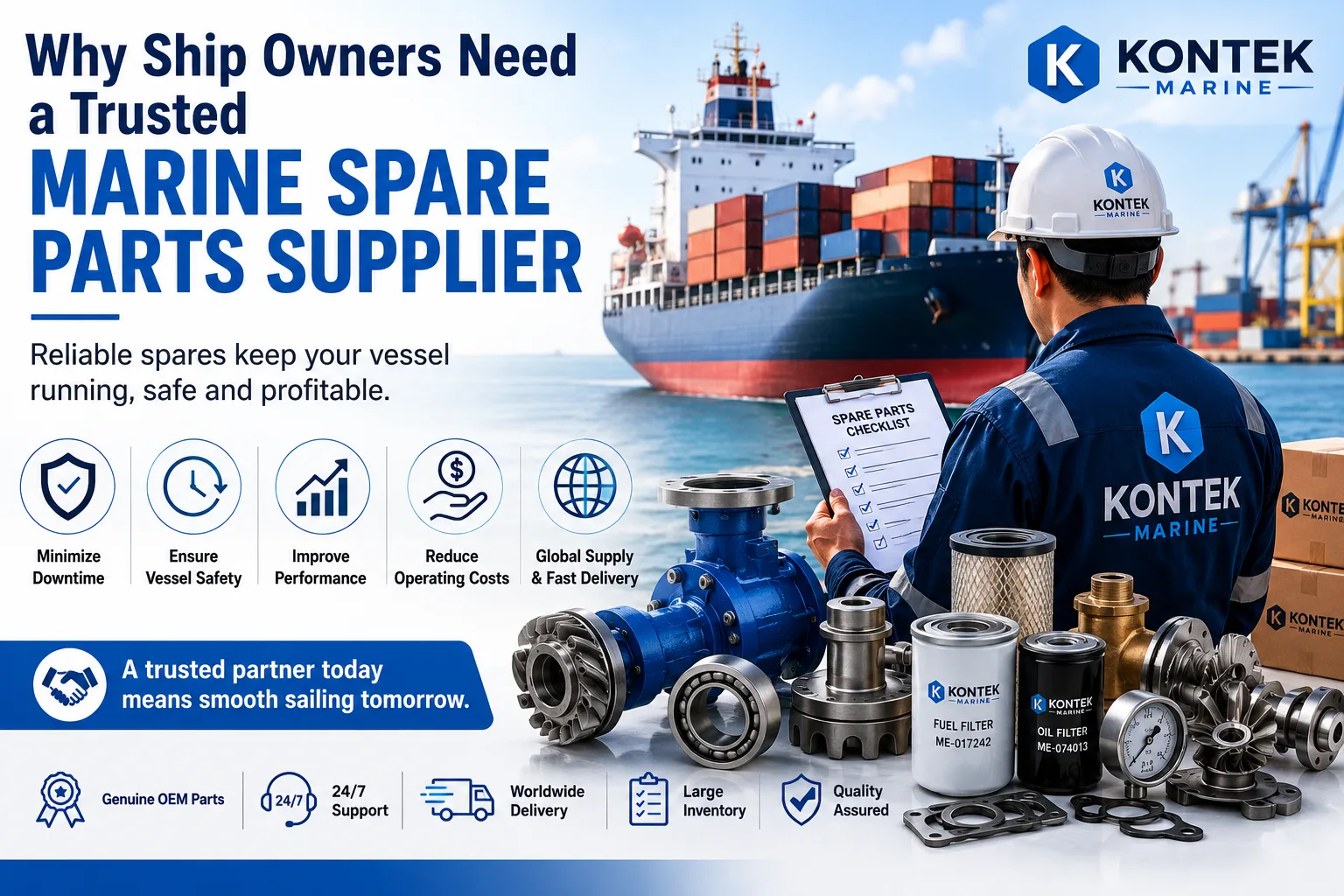 Why Ship Owners Need a Trusted Marine Spare Parts Supplier