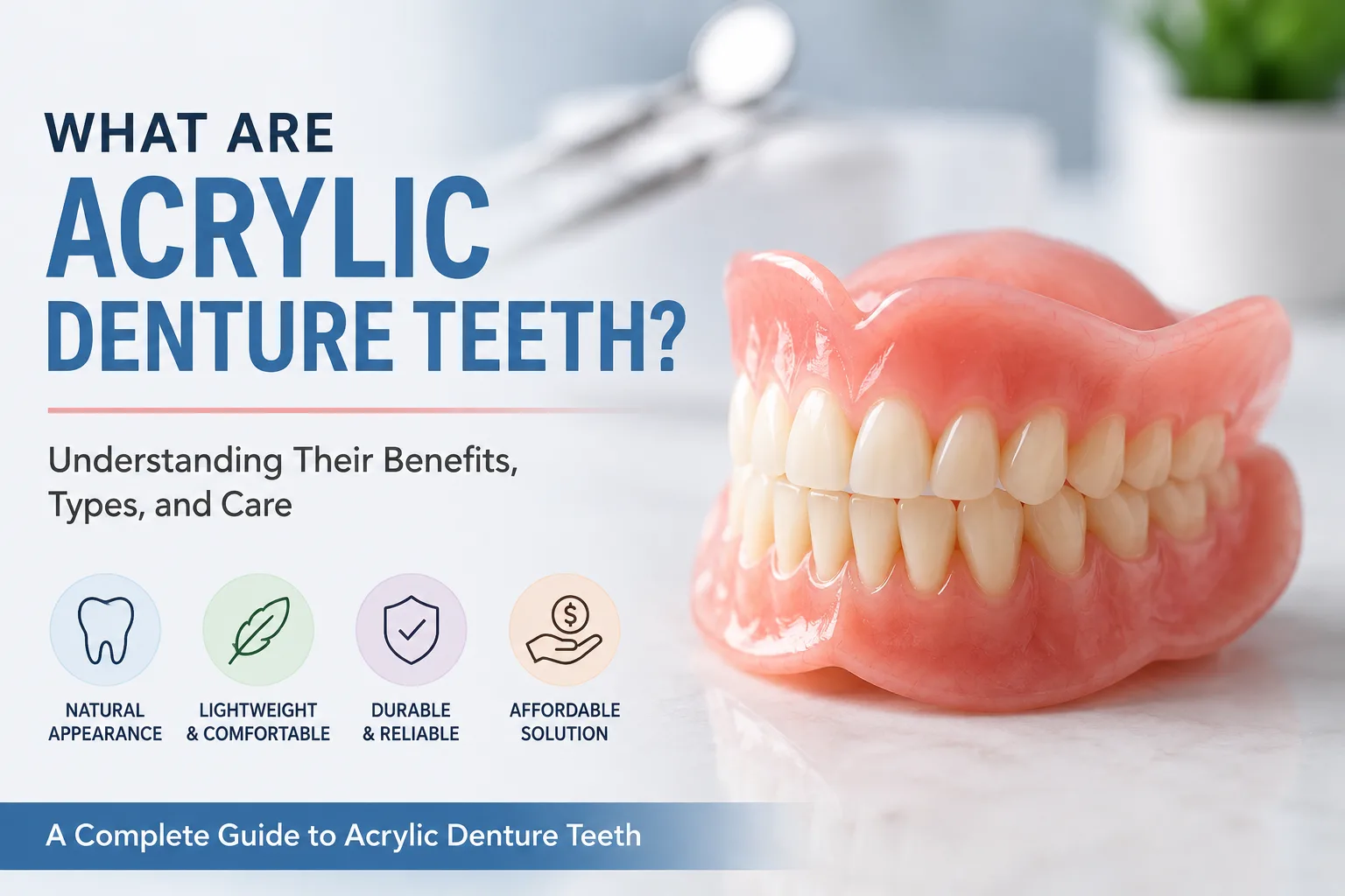 What Are Acrylic Denture Teeth?