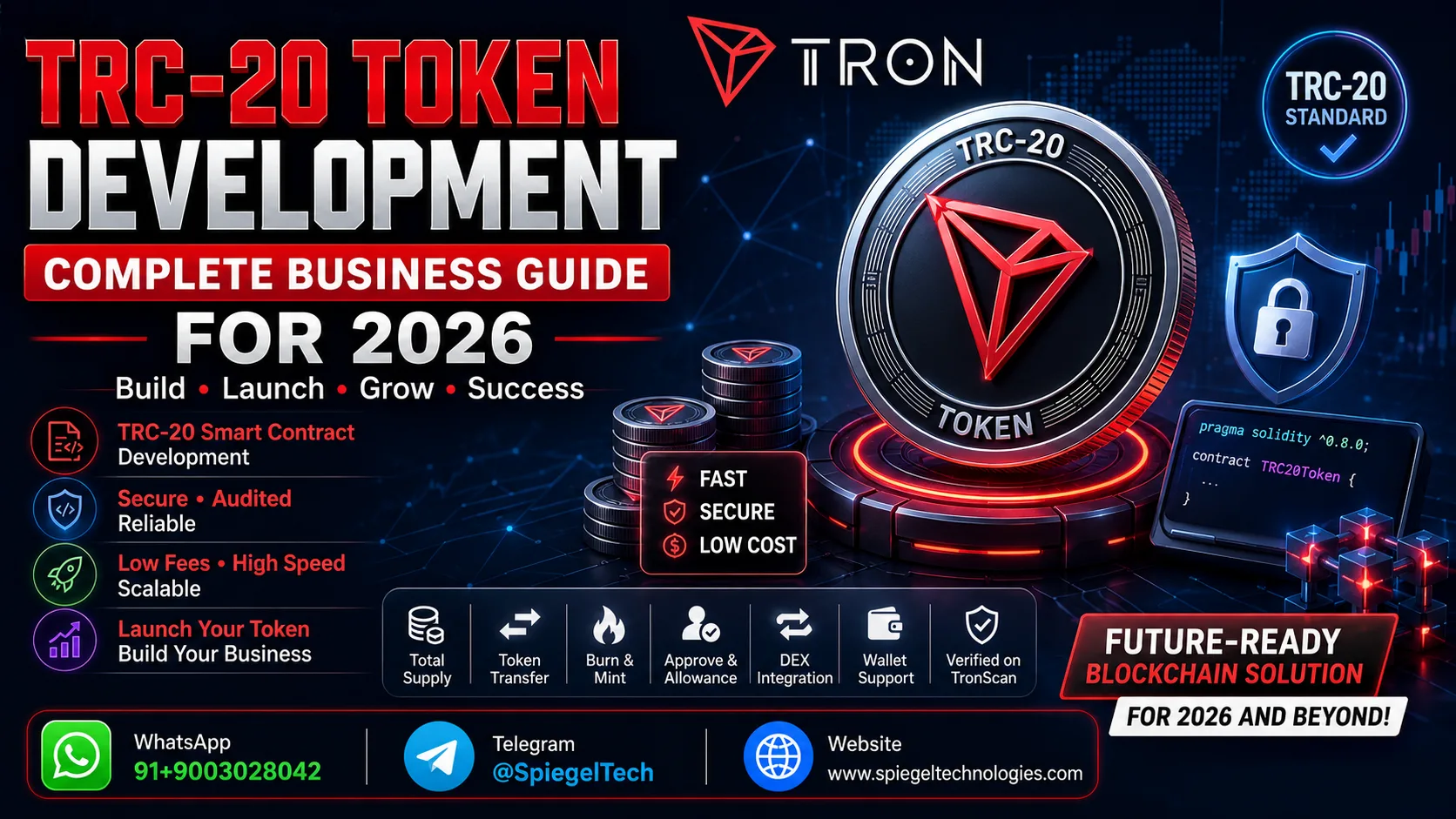 TRC-20 Token Development Services | Complete Business Guide 2026