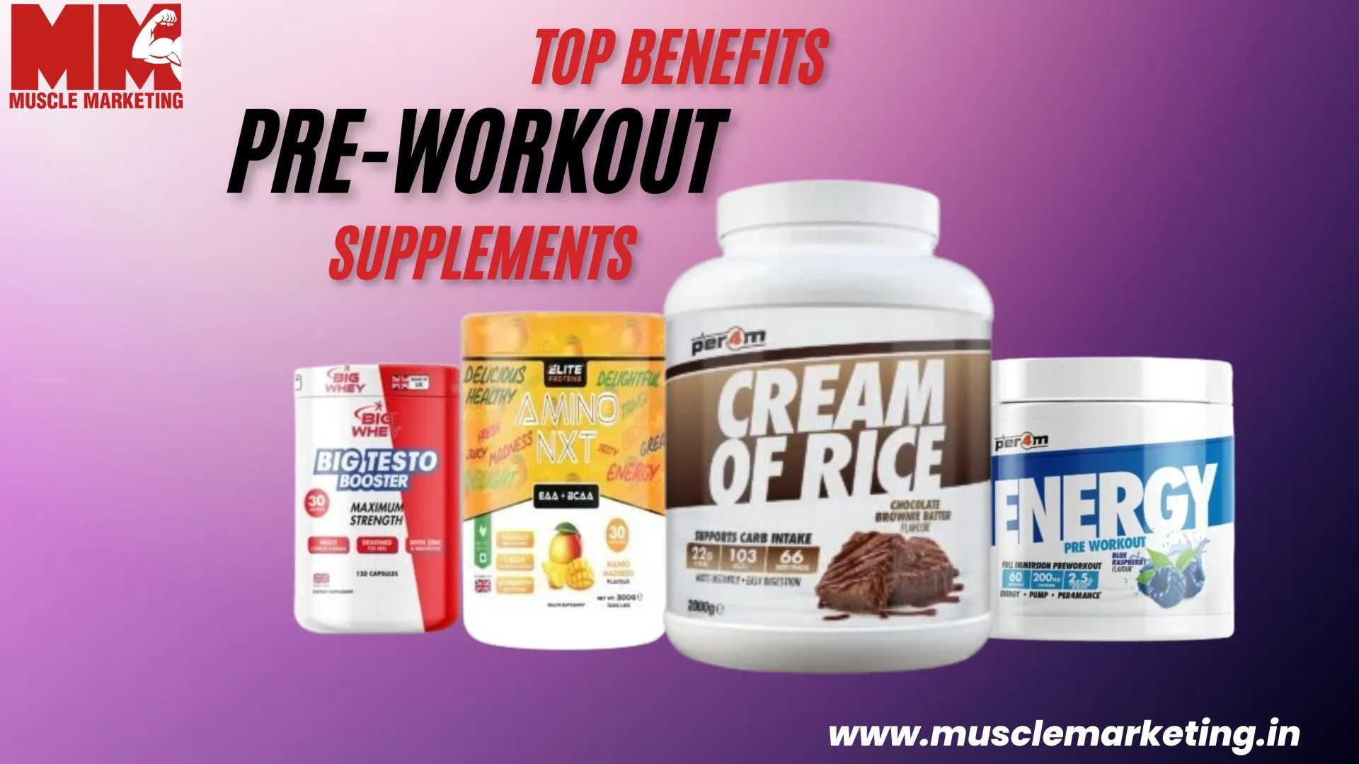 Top Benefits of Pre Workout Supplements