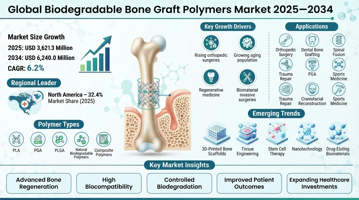 Biodegradable Bone Graft Polymers Market Size & Forecast 2034