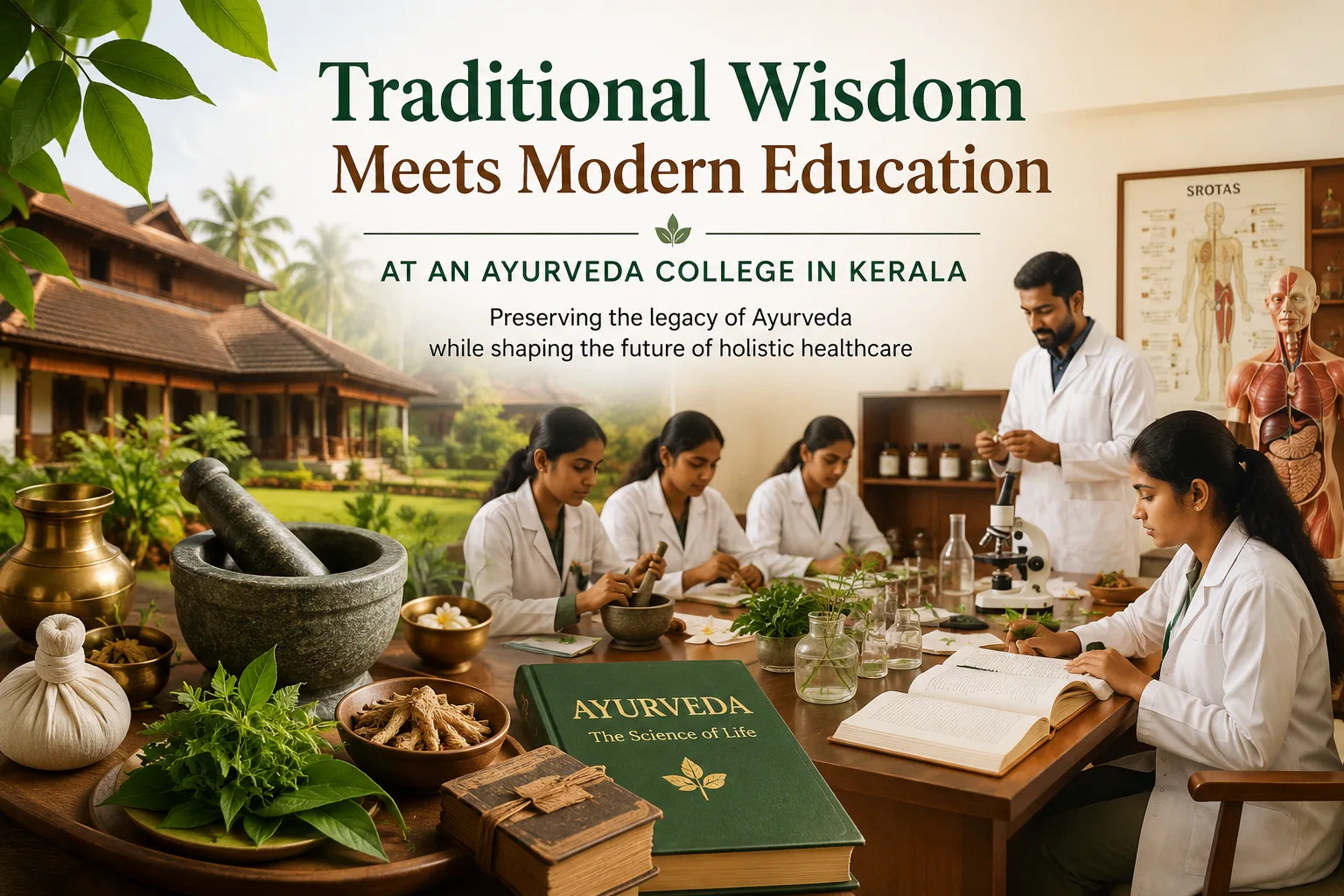 Traditional Wisdom Meets Modern Education at an Ayurveda College in Kerala