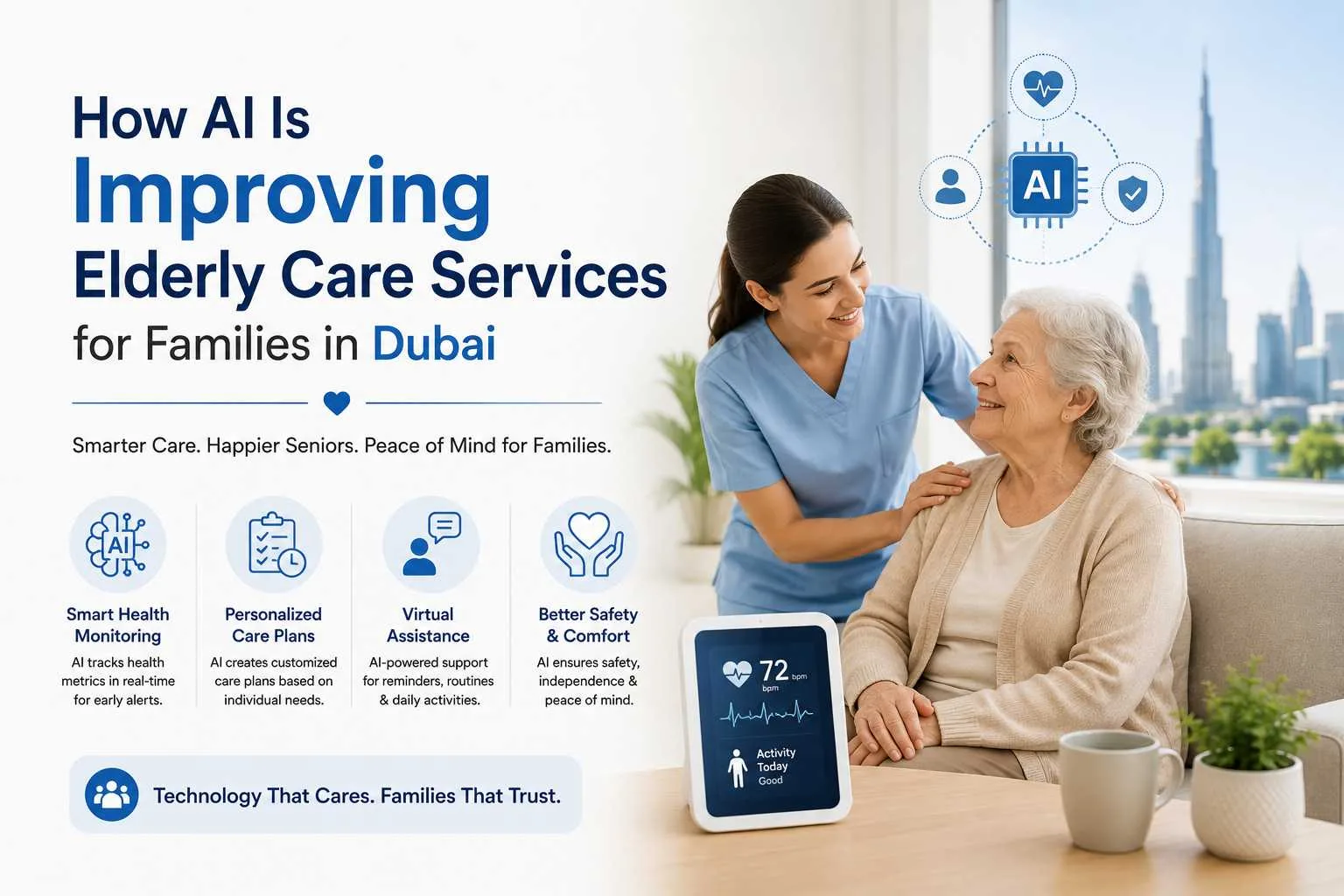 How AI Is Improving Elderly Care Services for Families in Dubai