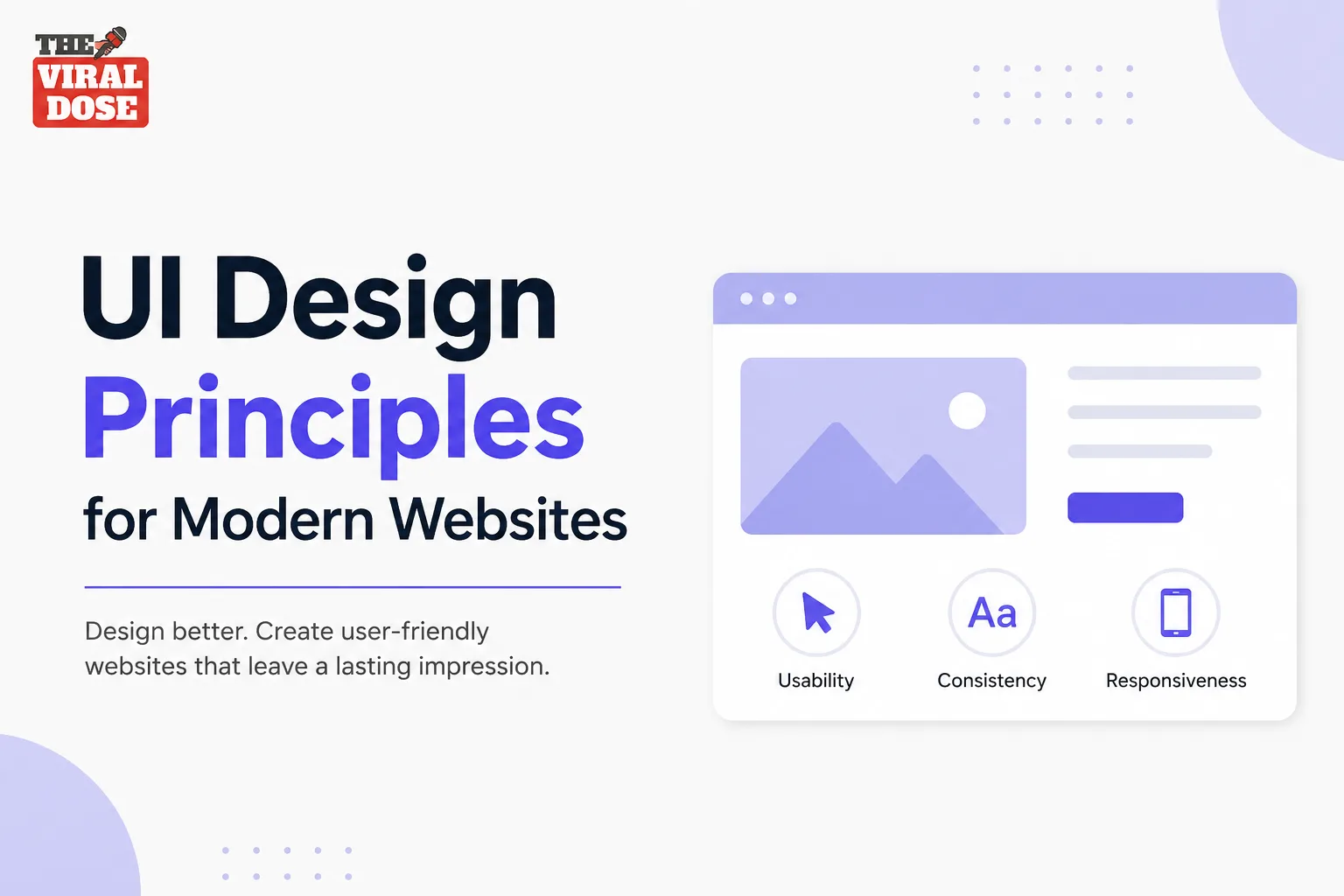 UI Design Principles for Modern Websites: A Complete Beginner's Guide