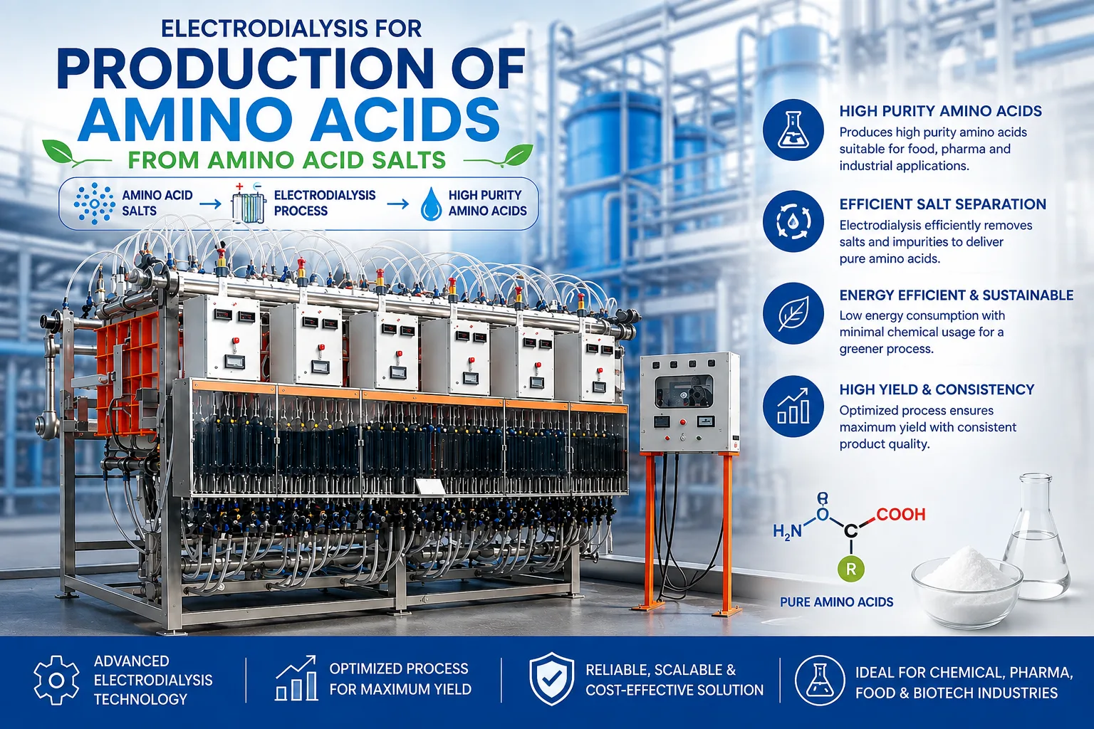 The Complete Guide to Production of Amino Acids using Electrodialysis