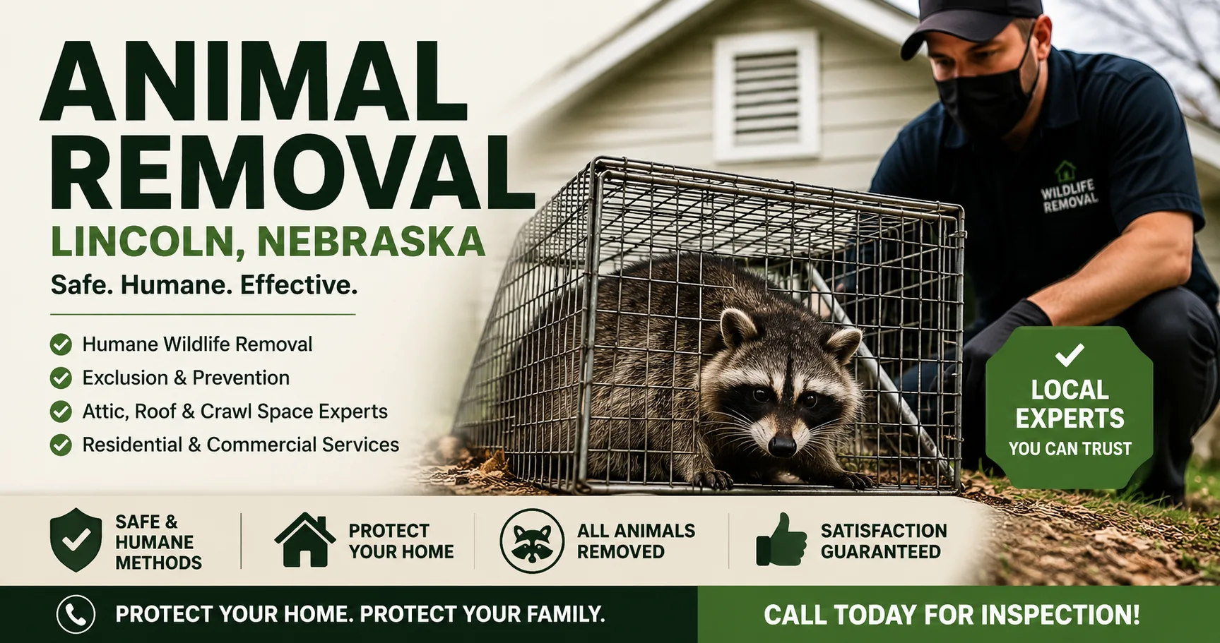 Animal Removal in Lincoln, Nebraska: Protecting Your Home From Wildlife