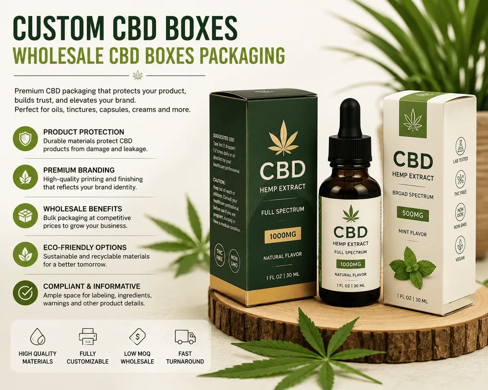 Custom CBD Boxes & Wholesale CBD Boxes: Building a Strong CBD Brand