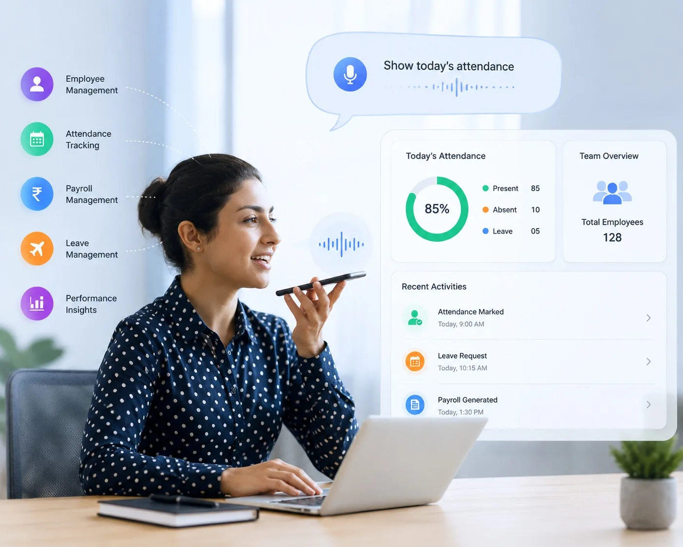 HR Management Software with Voice AI: Smarter Employee Attendance Tracking with TeamsMaster