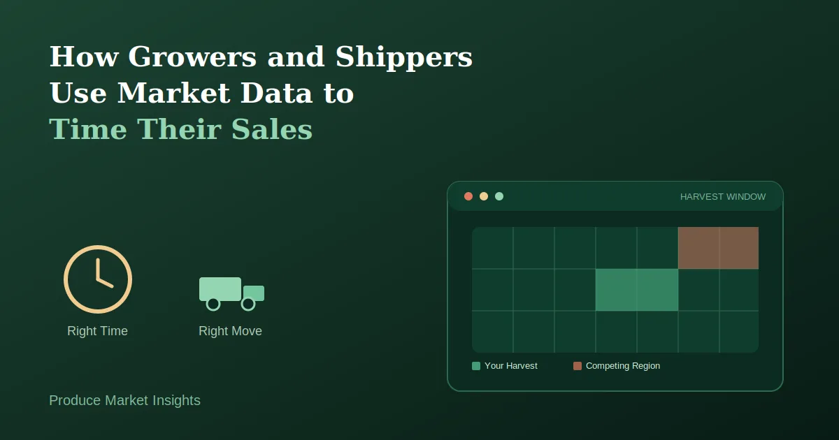 How Growers and Shippers Use Market Data to Time Their Sales
