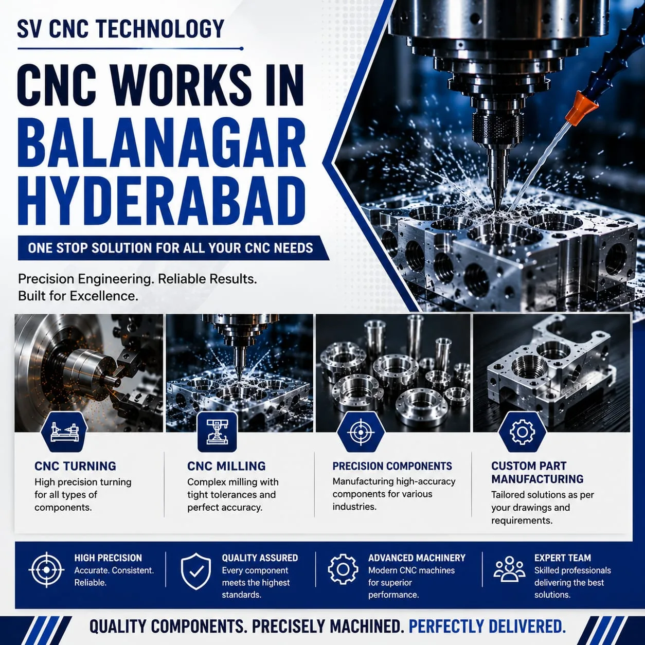 CNC Works in Balanagar Hyderabad