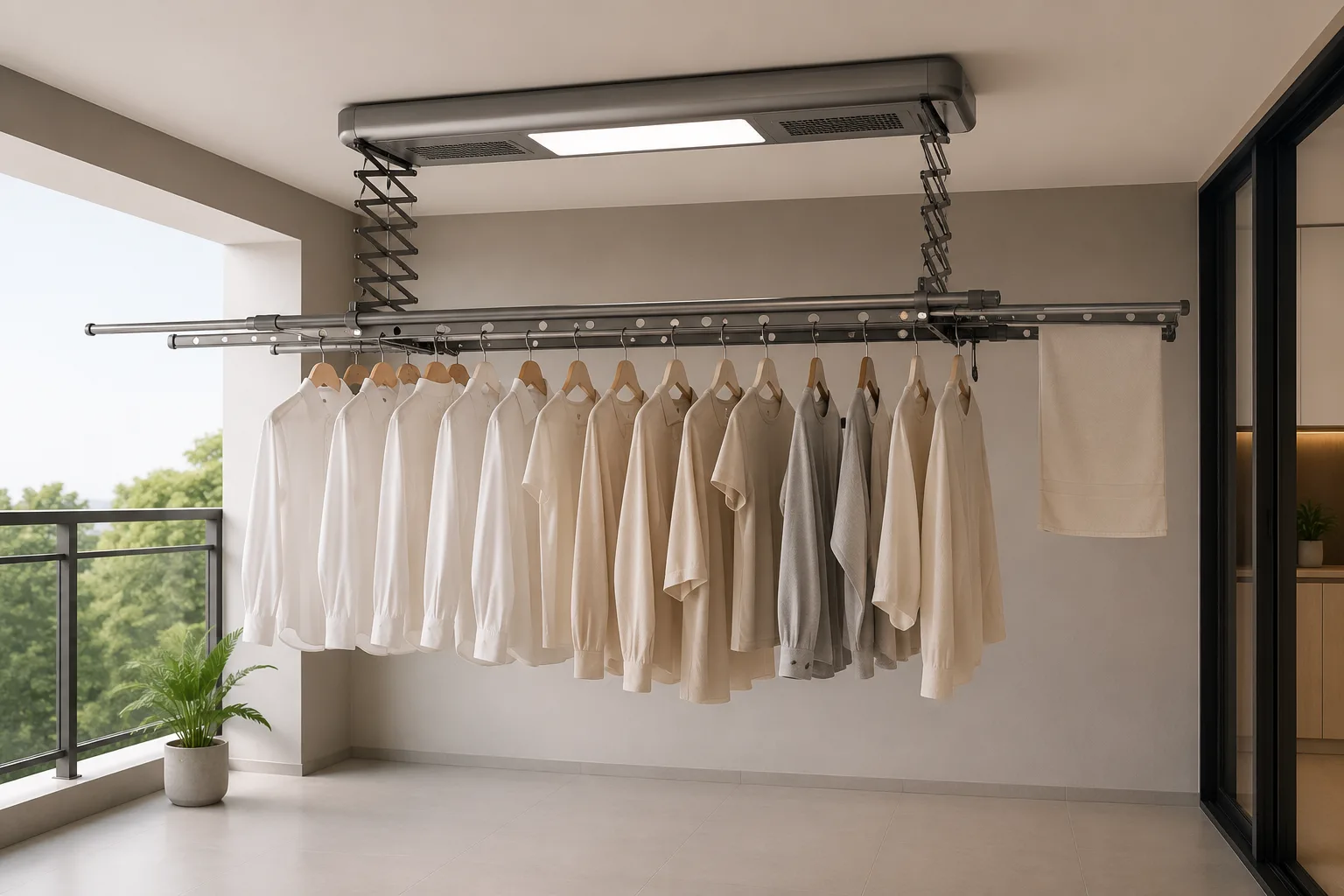 Save Space with a Practical Wall Mounted Laundry Solution