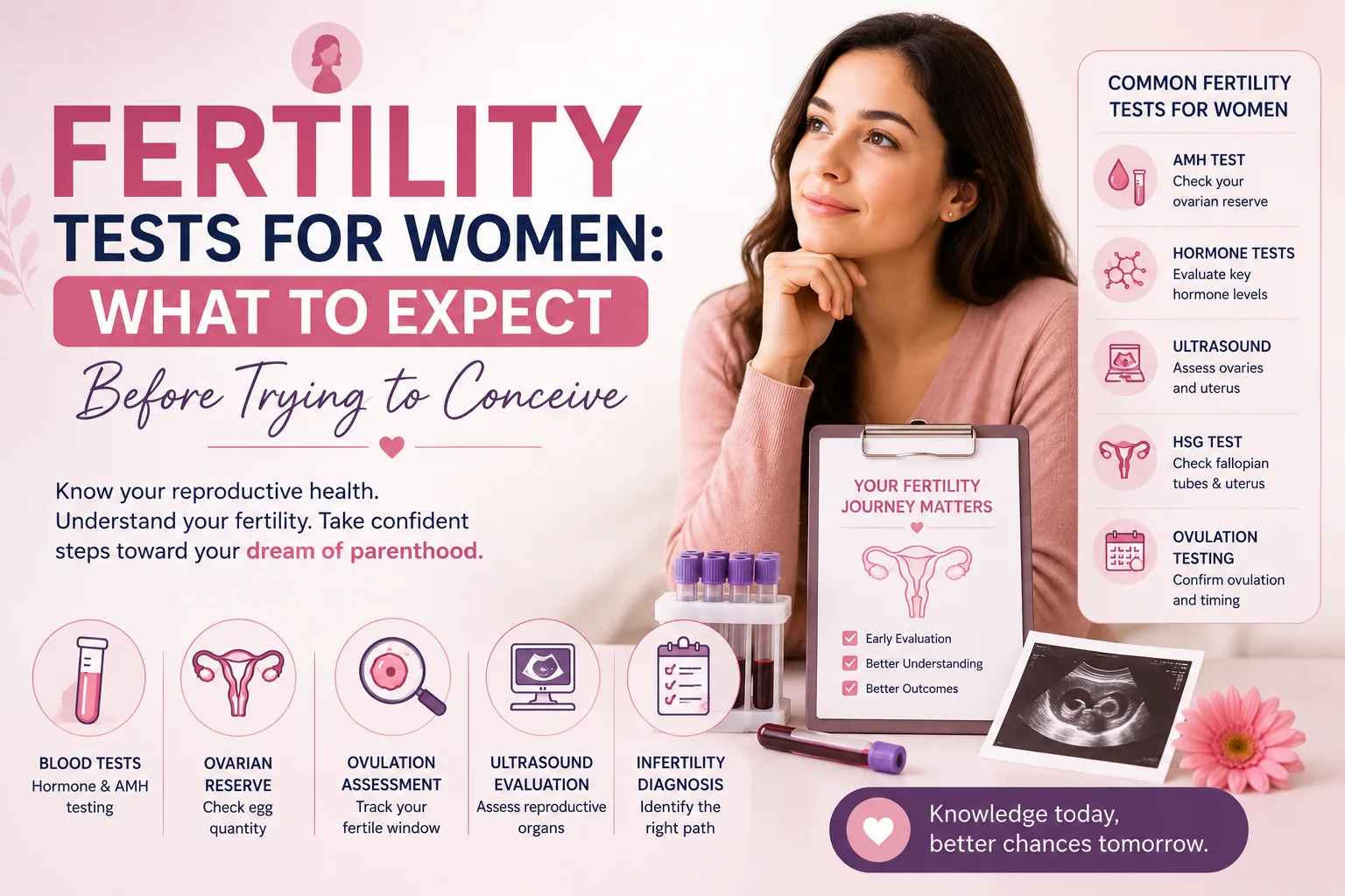 Fertility Tests for Women: What to Expect Before Trying to Conceive