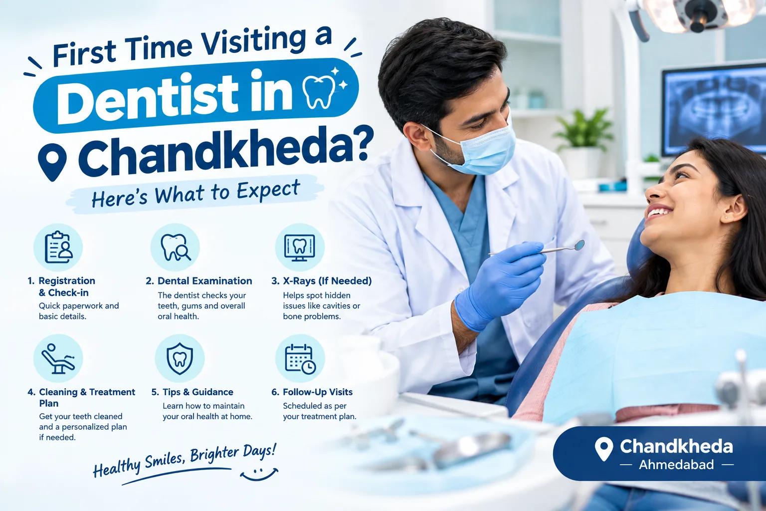 First Time Visiting a Dentist in Chandkheda? Here’s What to Expect