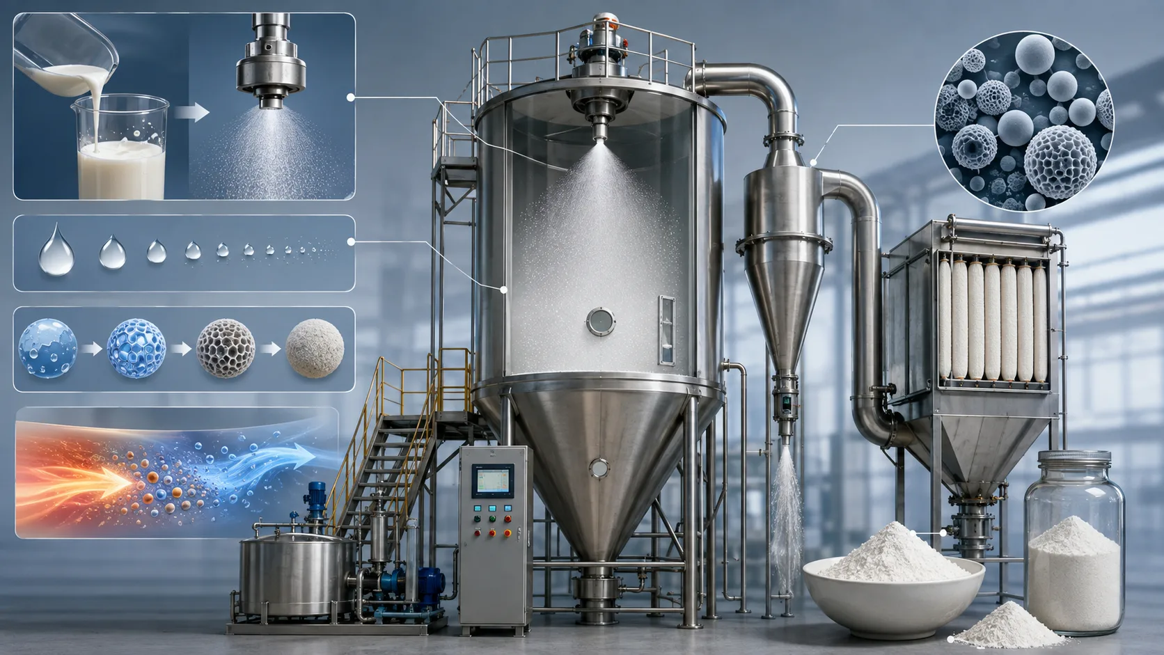 Spray Dryer: Why Droplet Size Often Controls the Final Powder