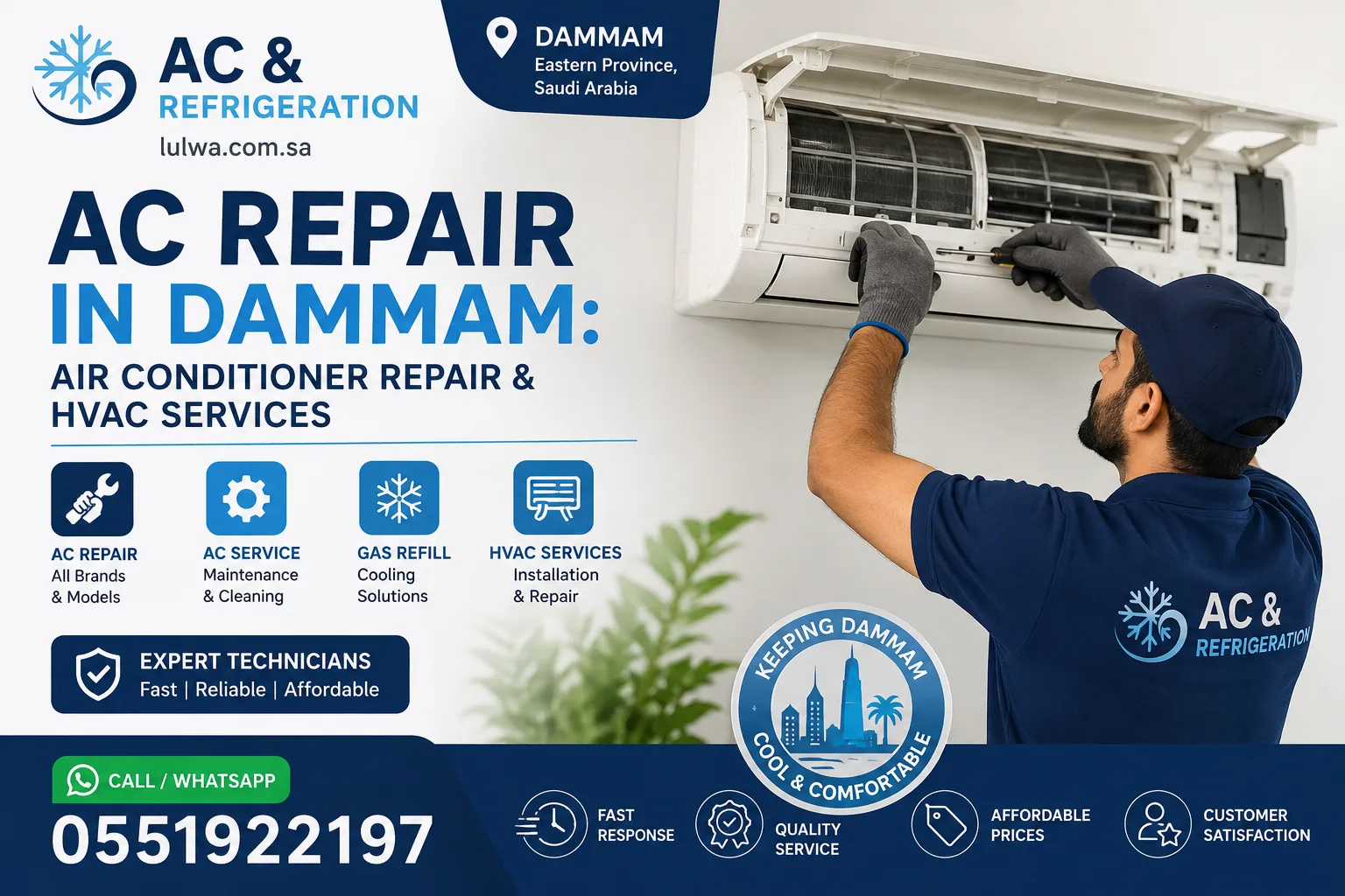AC Repair in Dammam: Air Conditioner Repair & HVAC Services