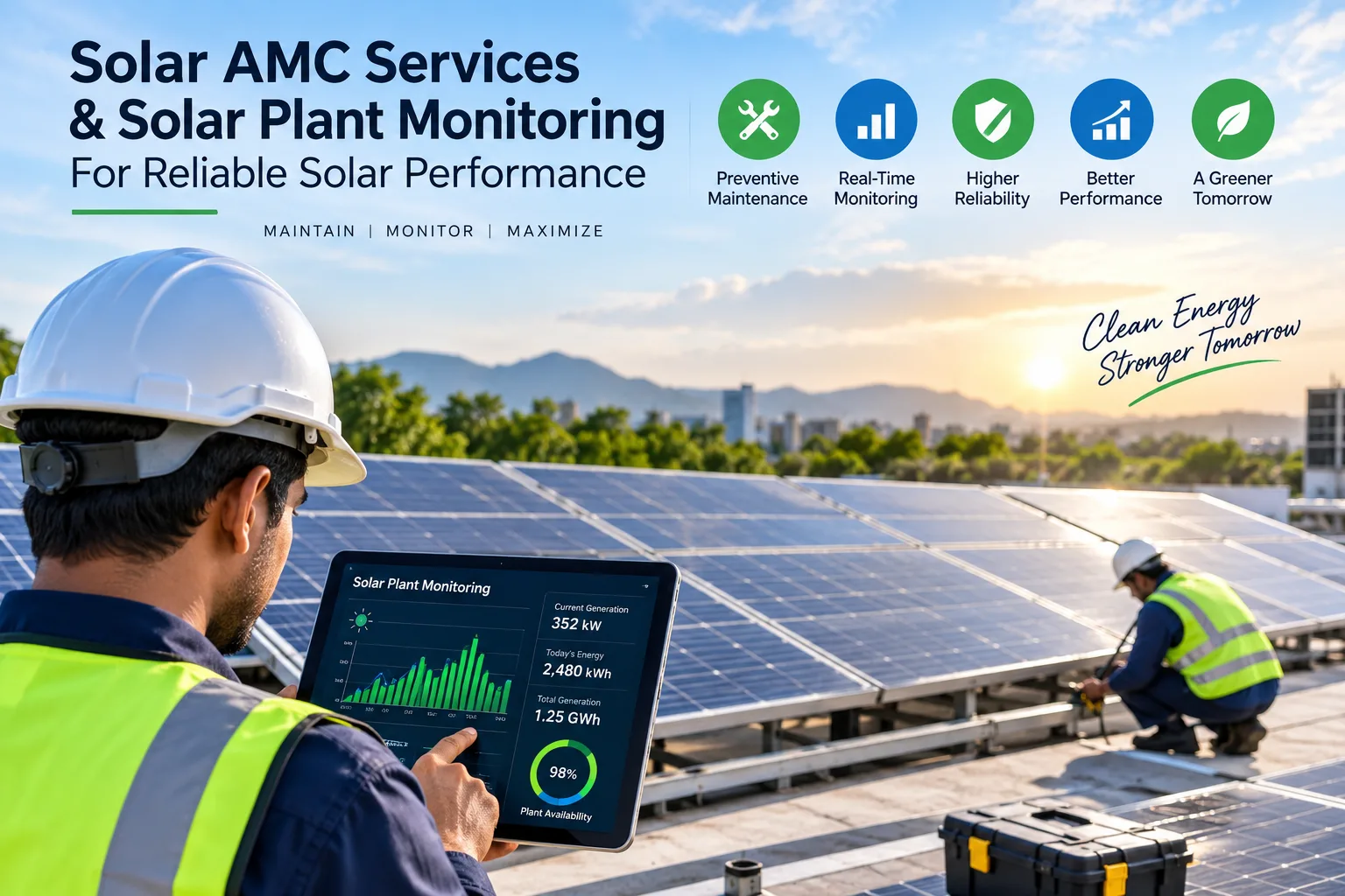 Solar AMC Services and Solar Plant Monitoring for Reliable Solar Performance