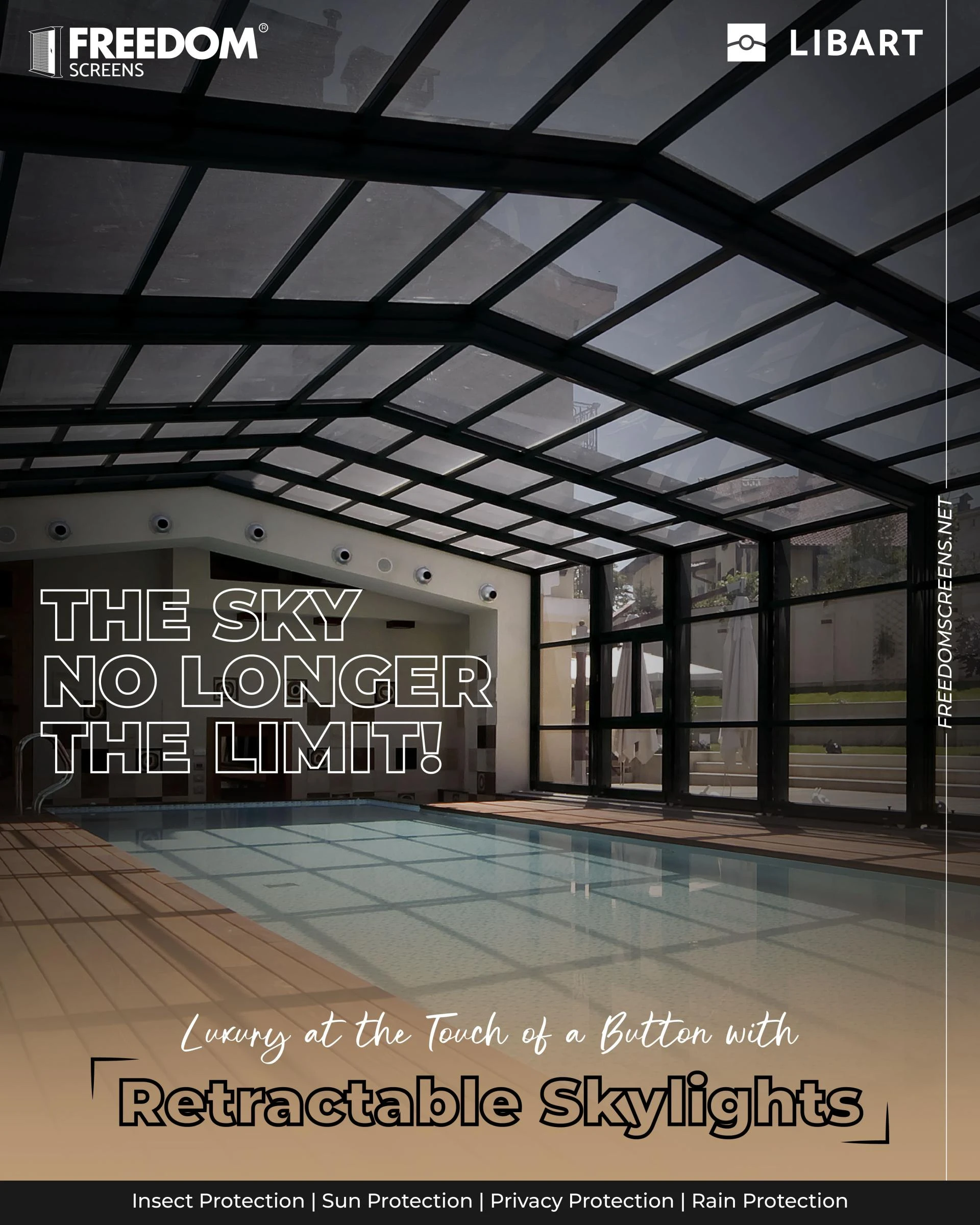 Balcony Retractable Screens by Freedom Screens