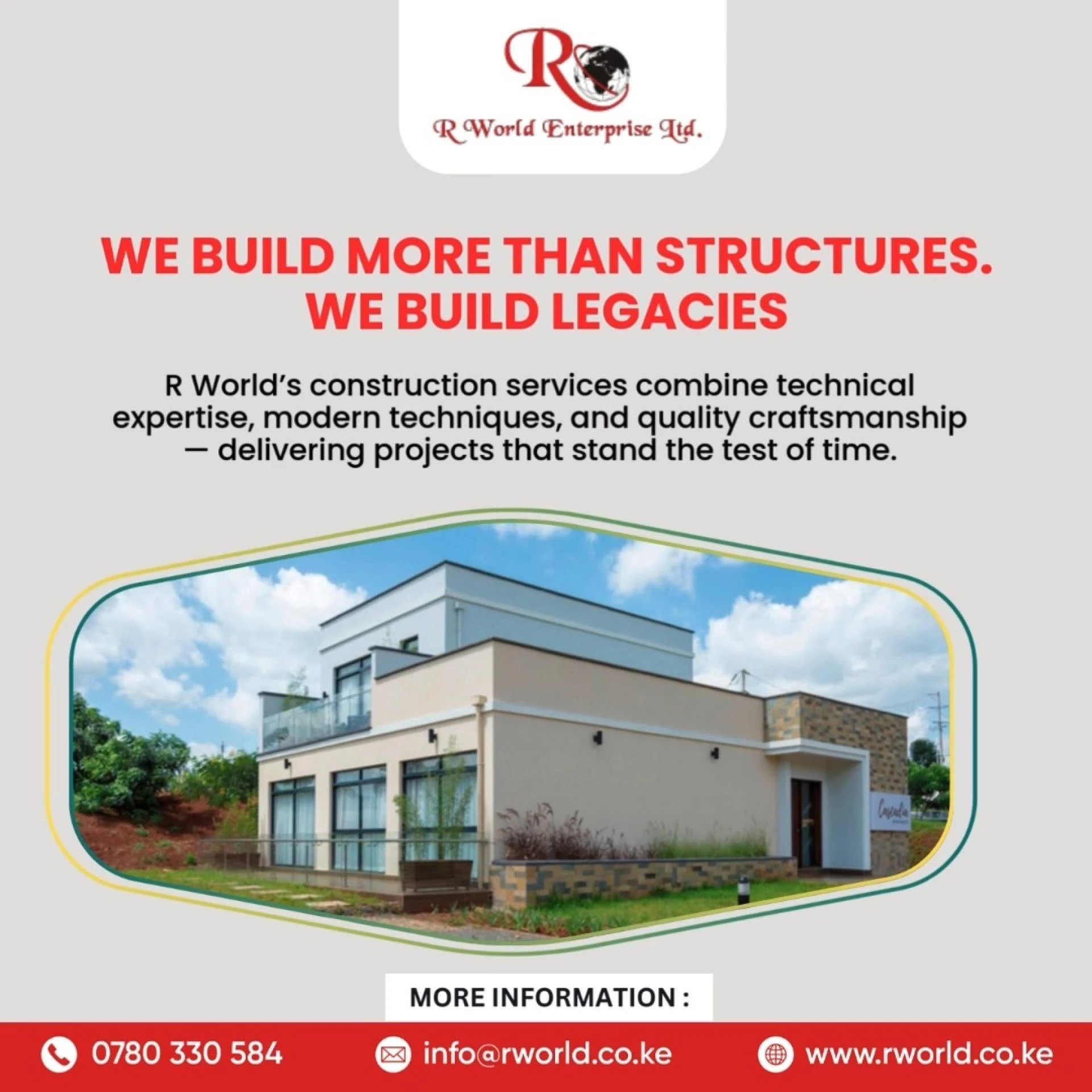 Elevating Interiors in the Capital: R world Among Top Interior Designers in Nairobi, Kenya
