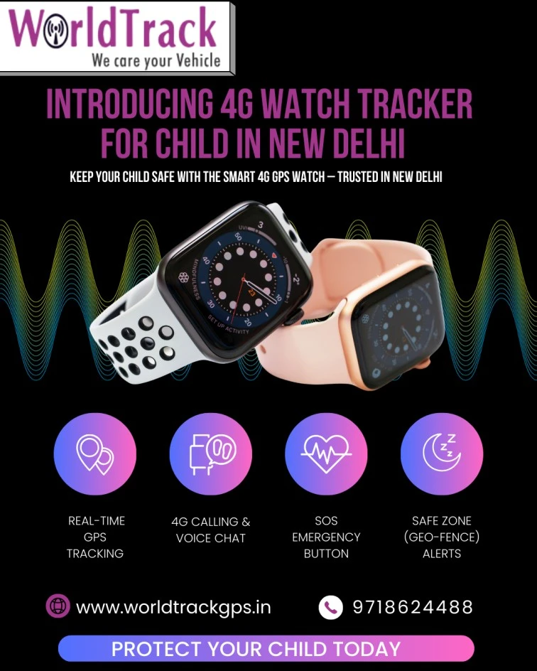 4G Watch Tracker for Child in New Delhi – Worldtrack GPS
