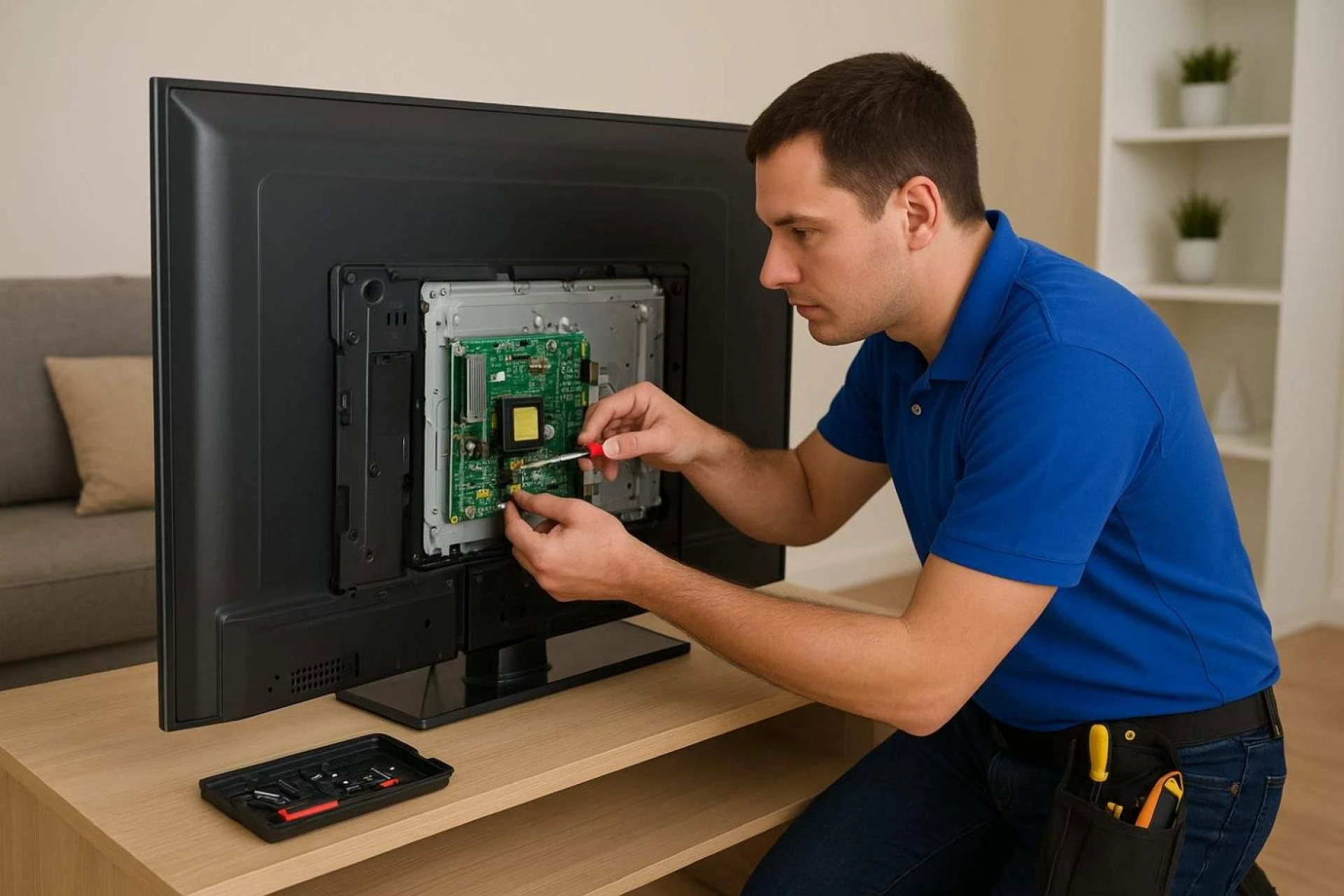 Do Sharp TV Service Centers Offer Doorstep Inspection?