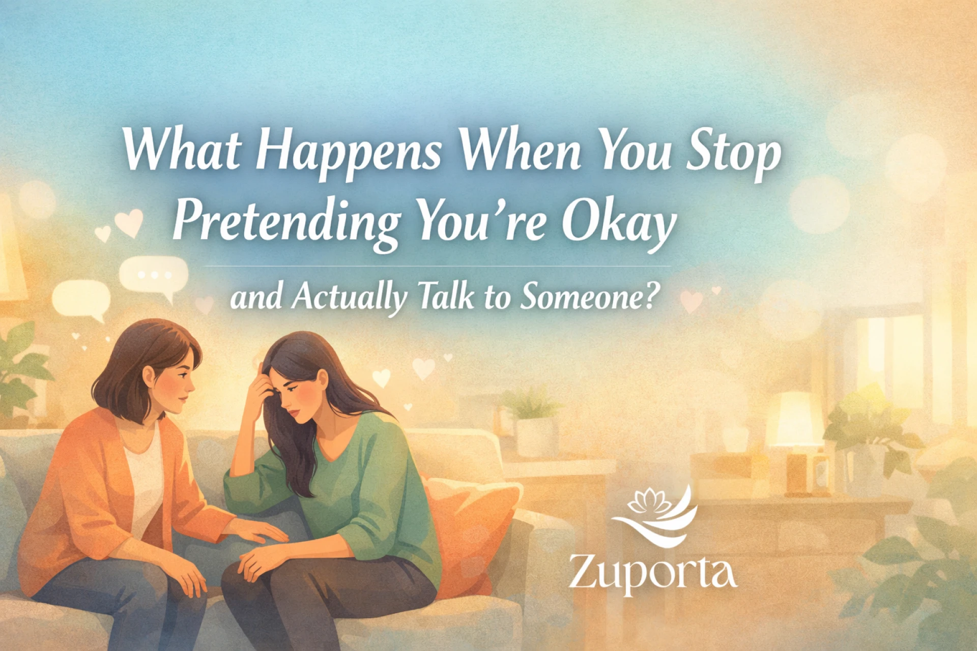 What Happens When You Stop Pretending You’re Okay and Actually Talk to Someone?