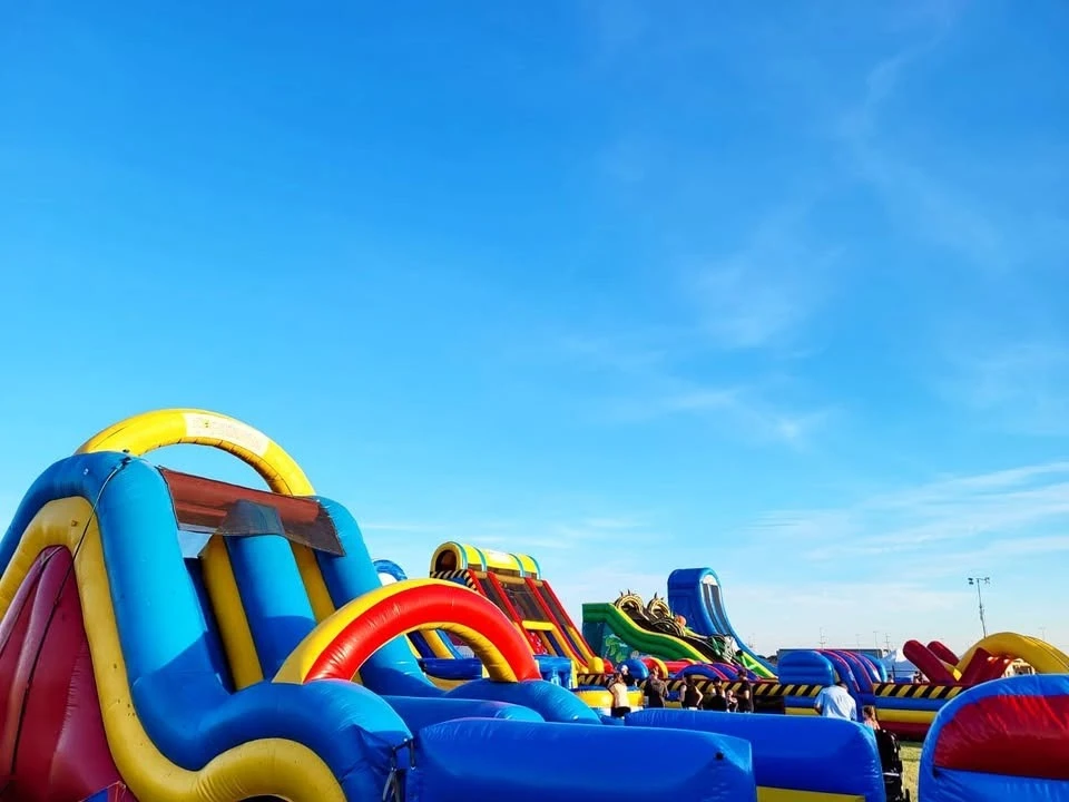 Large Inflatable Obstacle Course and Bouncy Castles in Perth