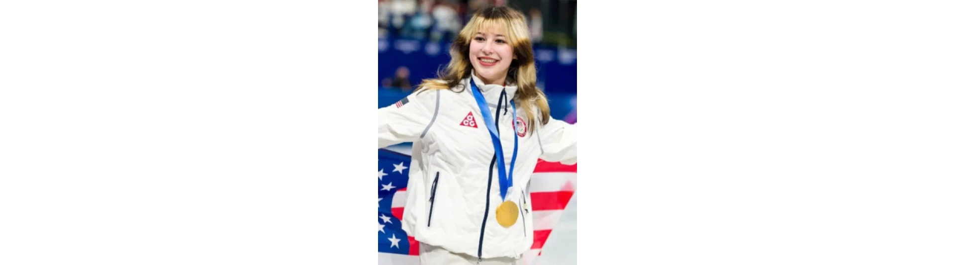 Alyssa Liu Winter Olympics Milano Ice Skating Arena Jacket