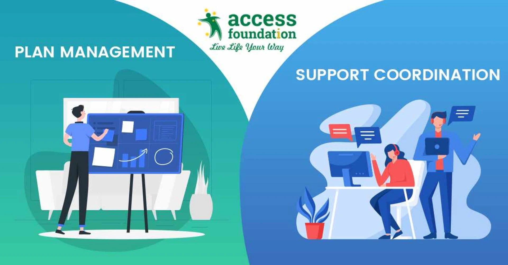 What Separates Plan Management from Support Coordination in NDIS?