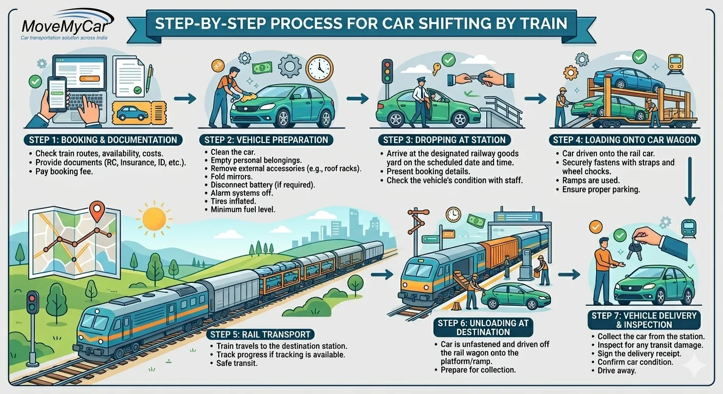Bike or Car Shifting by train Online: What’s the Process, Charges, Secure or Not?
