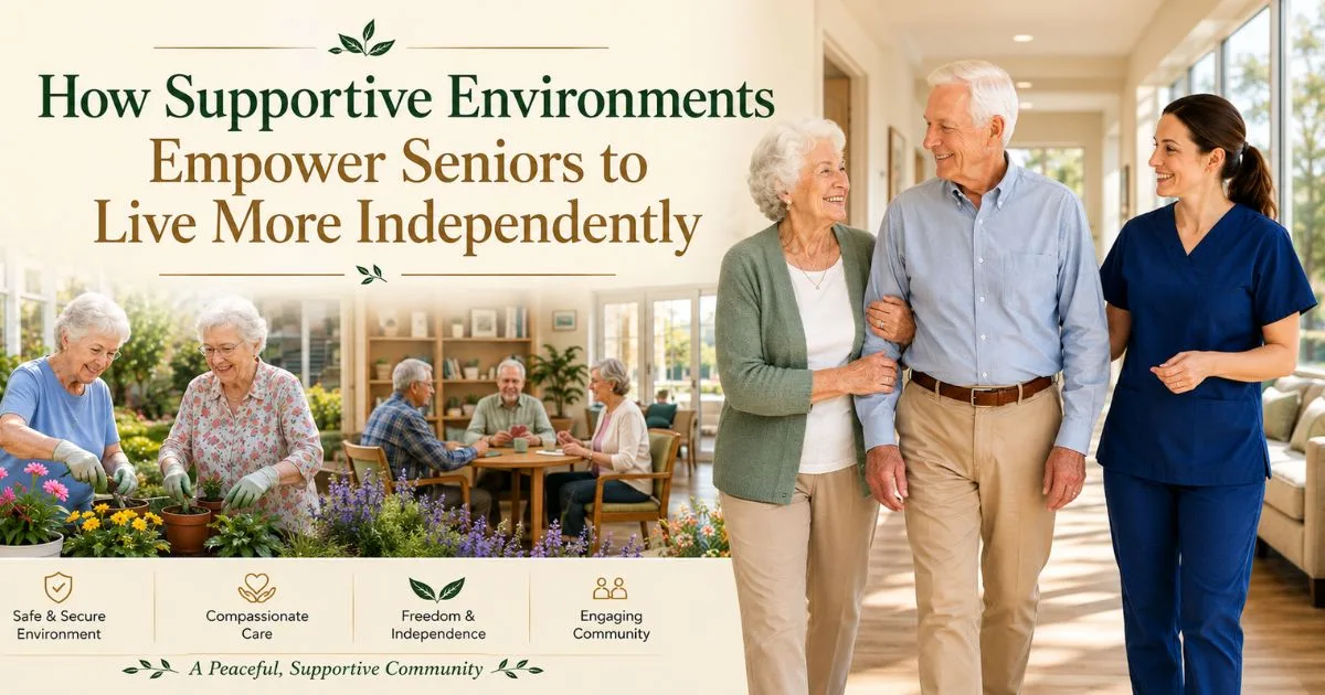 How Supportive Environments Empower Seniors to Live More Independently?